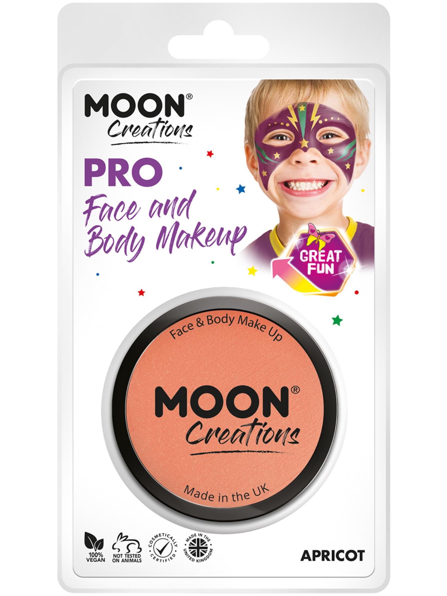 Moon Creations Pro Face Paint Cake Pot, Apricot