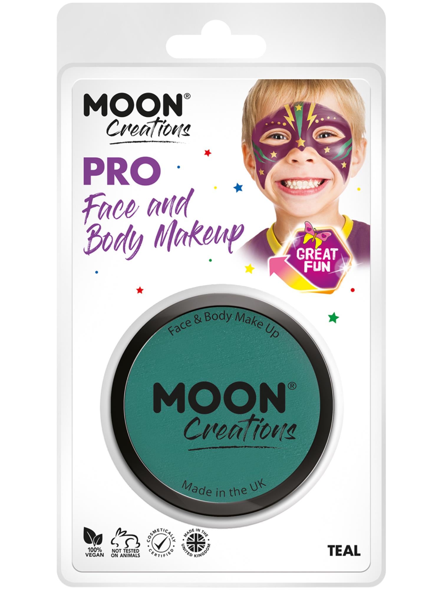 Moon Creations Pro-pot met gezichtsverf, blauwgroen