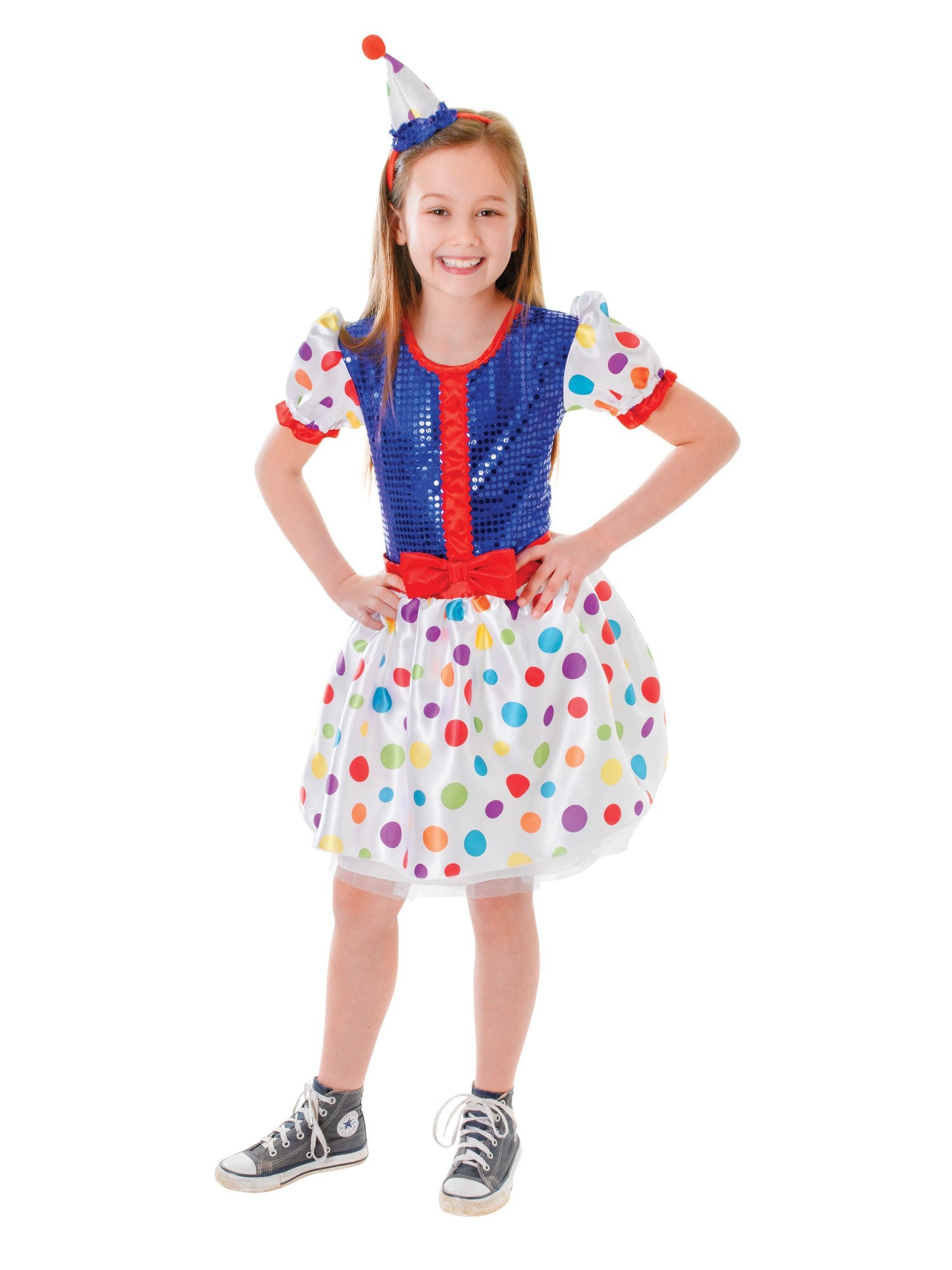 Clown Kleid & Stirnband