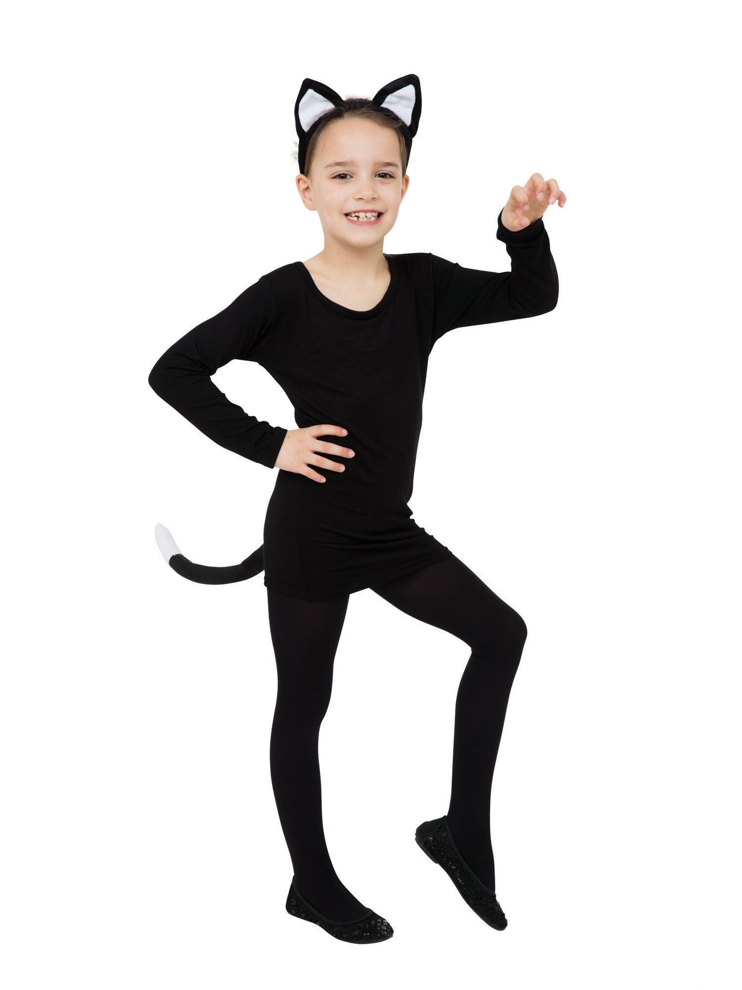 Kattenset Zwart (oren & staart)