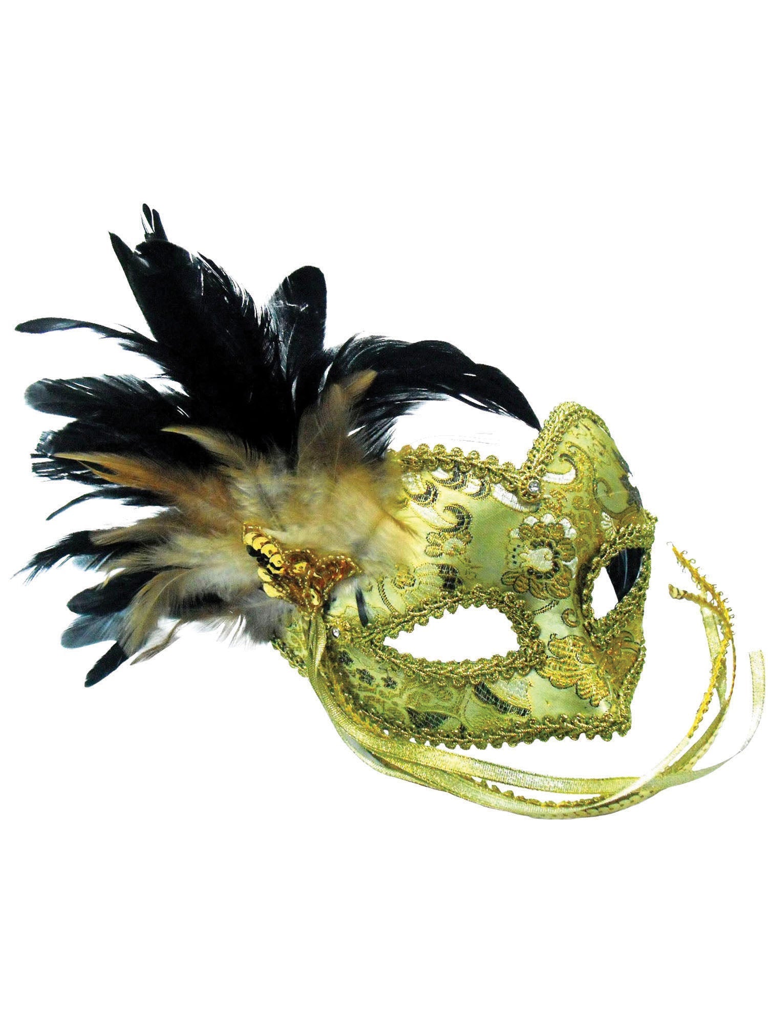 Gold & Braided Eye Mask