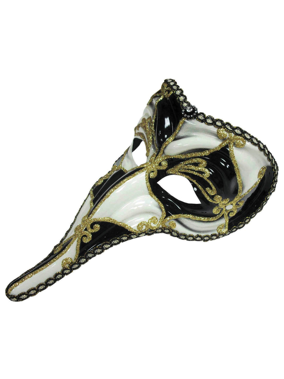 Loki zwart-wit masker