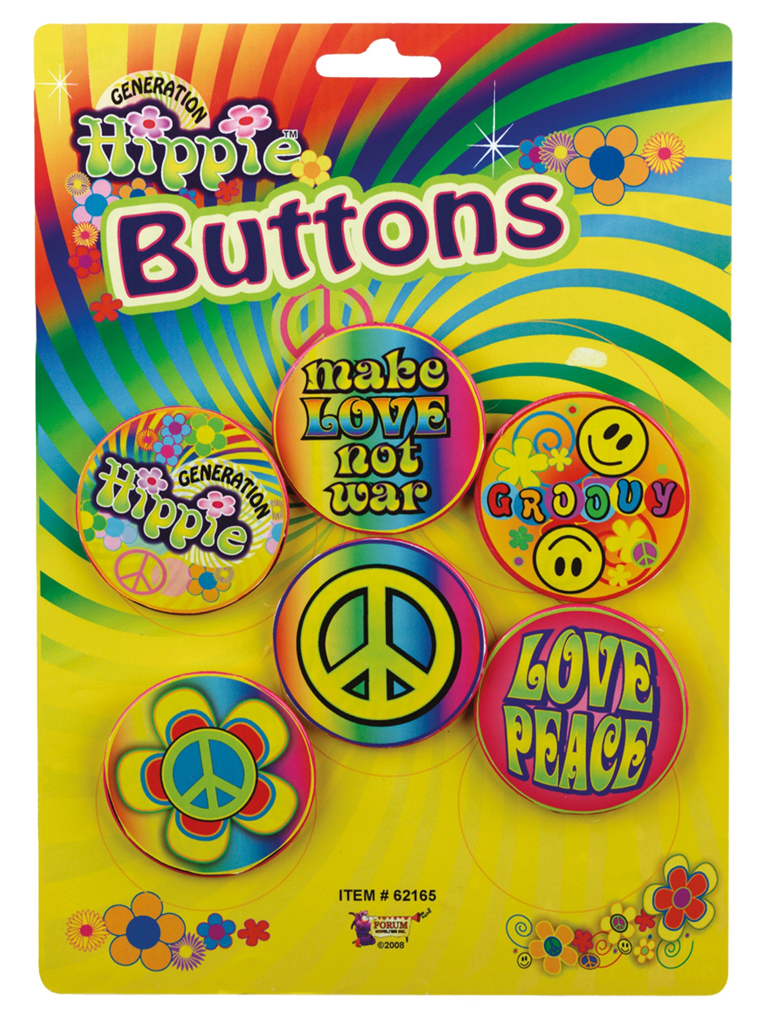 Hippie Button Set