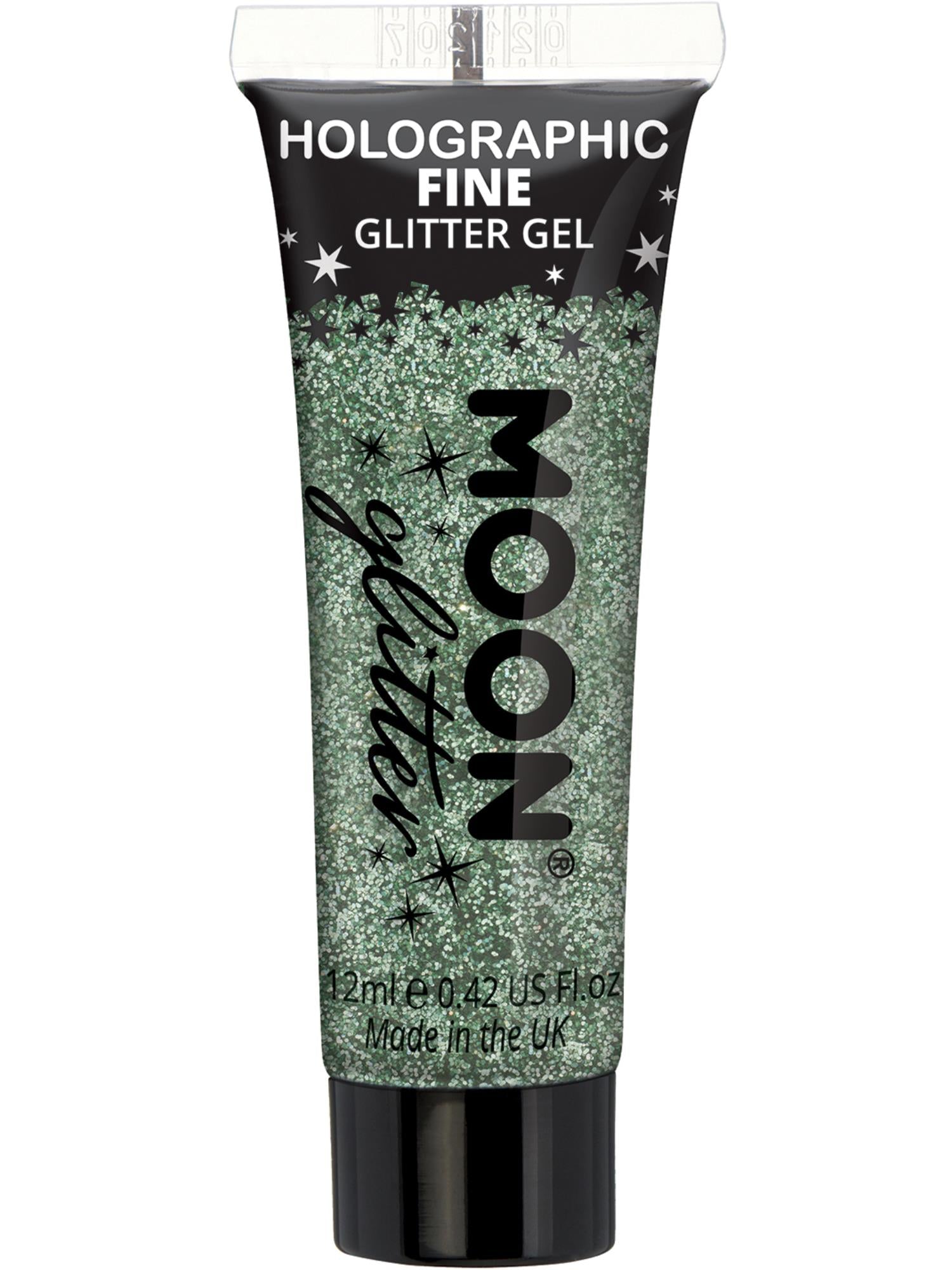 Moon Glitter Holographic Fine Glitter Gel, Green
