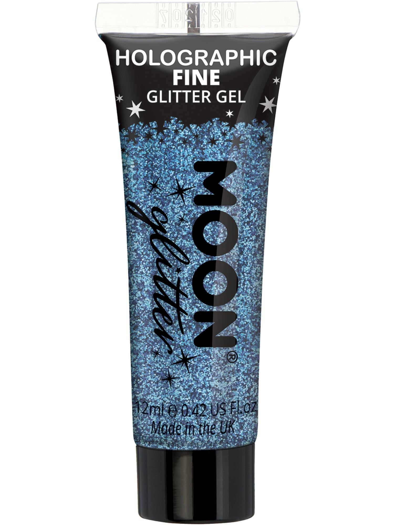 Moon Glitter Holographic Fine Glitter Gel, Blue