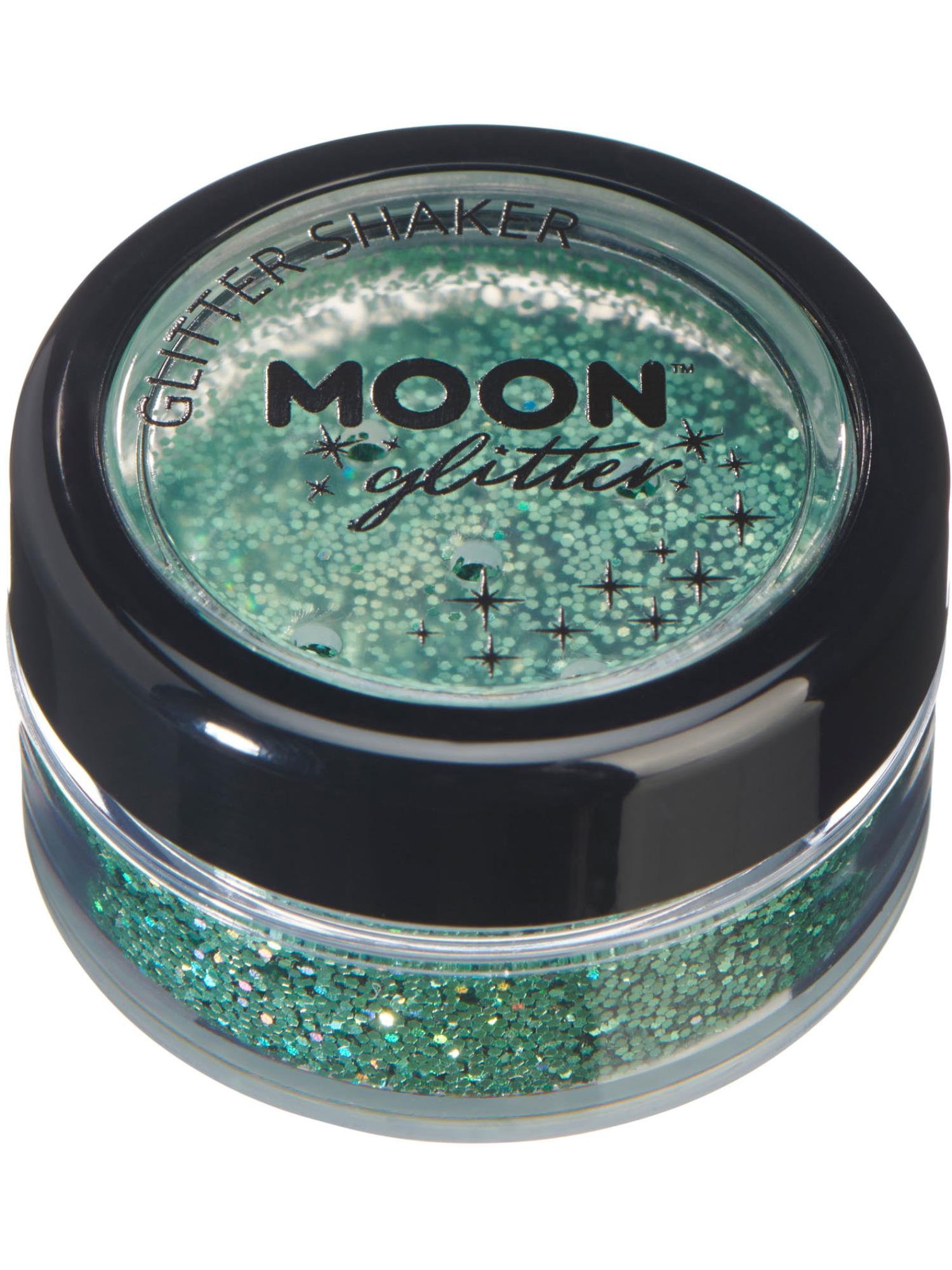 Moon Glitter Holographic Glitter Shakers, Green