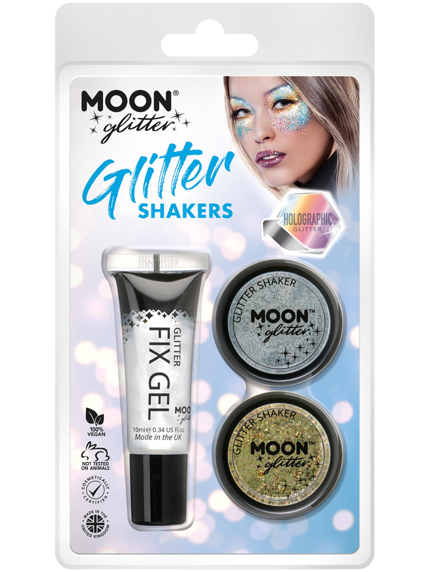 Moon Glitter holografische glittershakers,