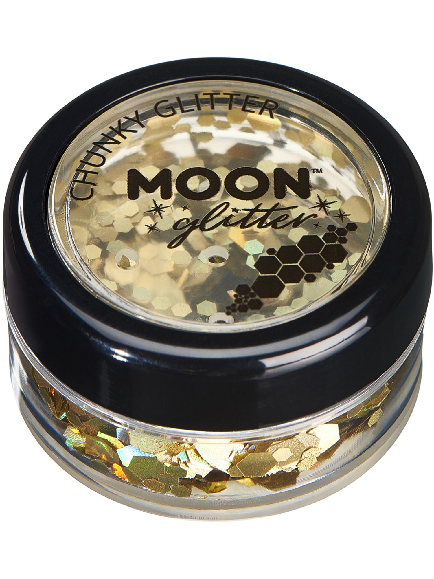 Moon Glitter Holographic Chunky Glitter, Gold
