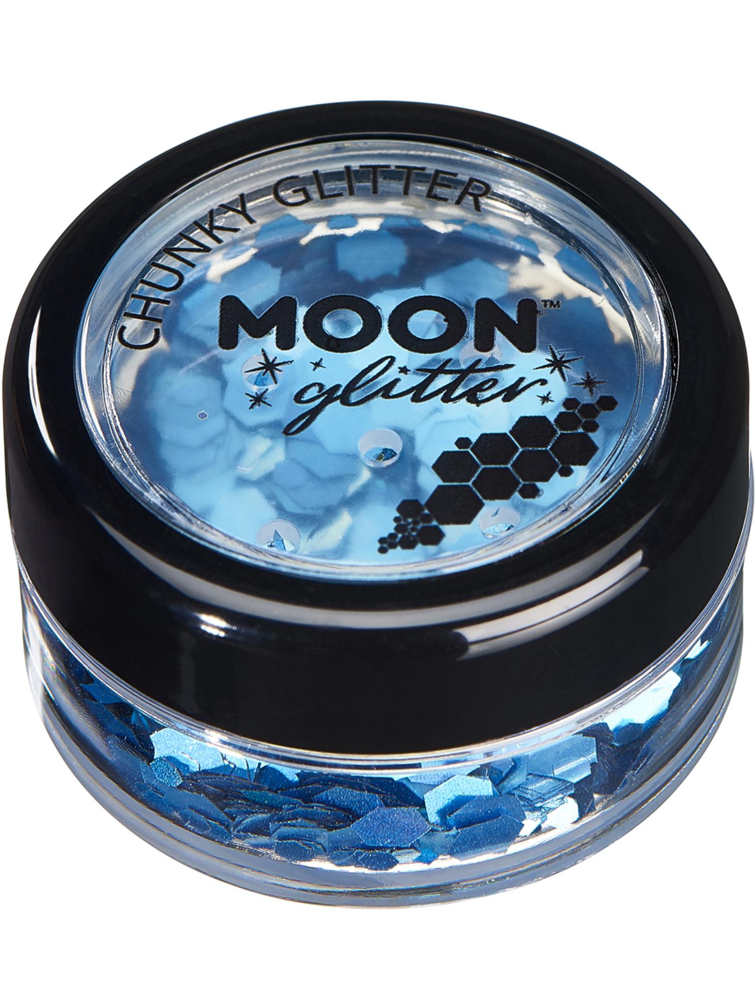 Moon Glitter Holographic Chunky Glitter, Blue