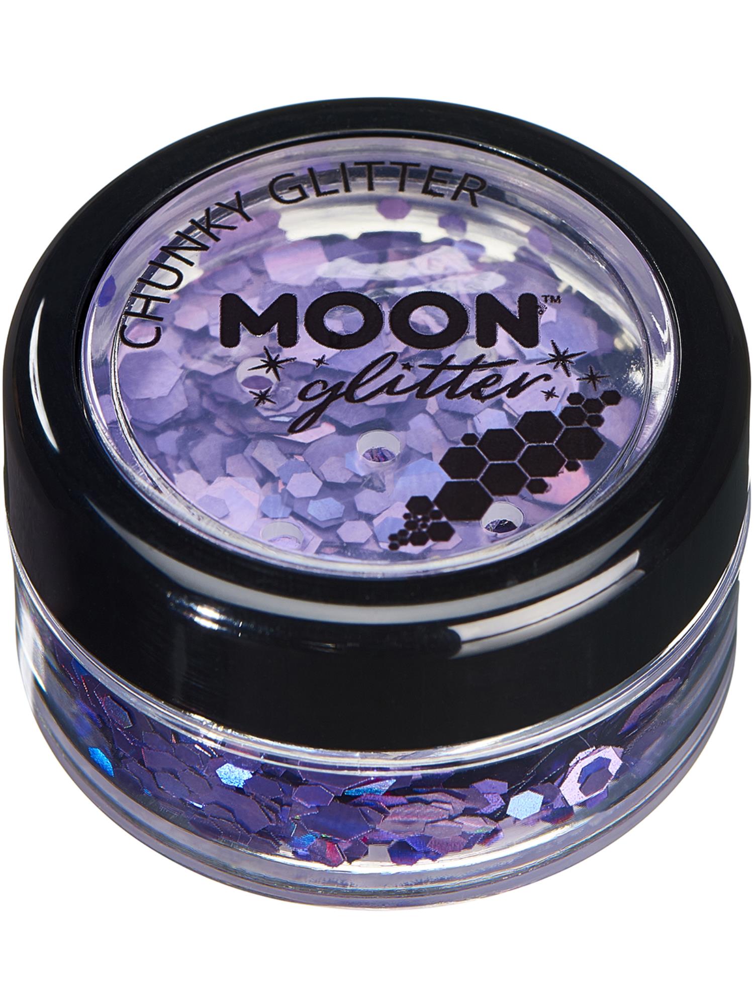 Moon Glitter Holographic Chunky Glitter, Purple