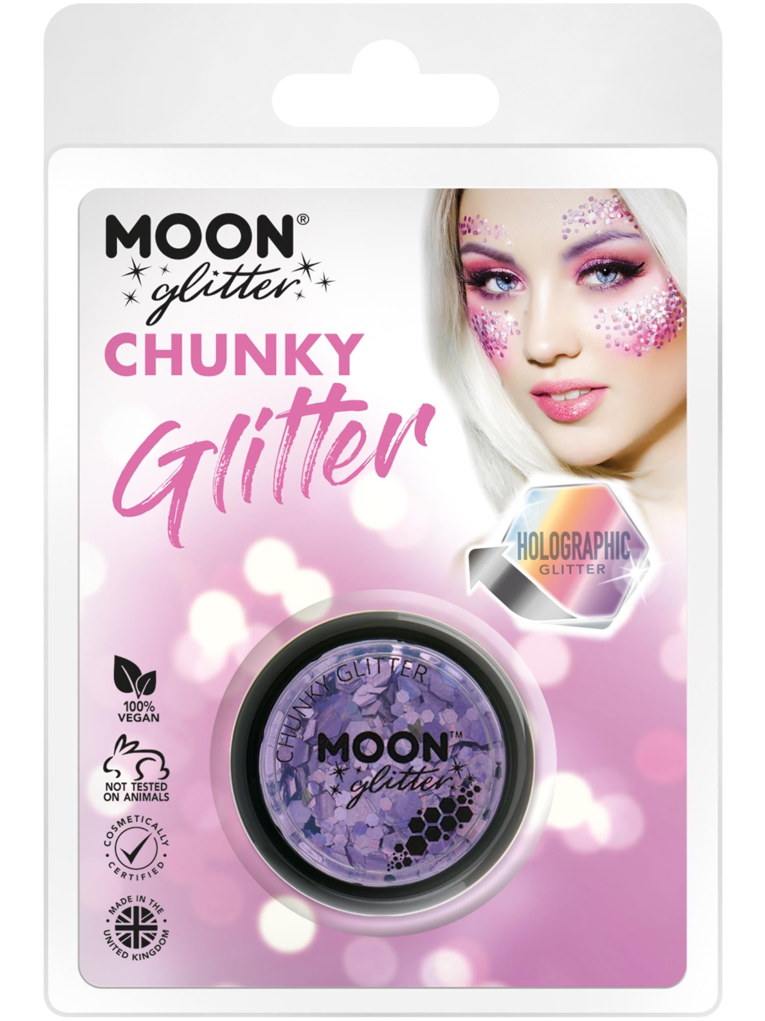 Moon Glitter HolograpHic Chunky Glitter, Purple