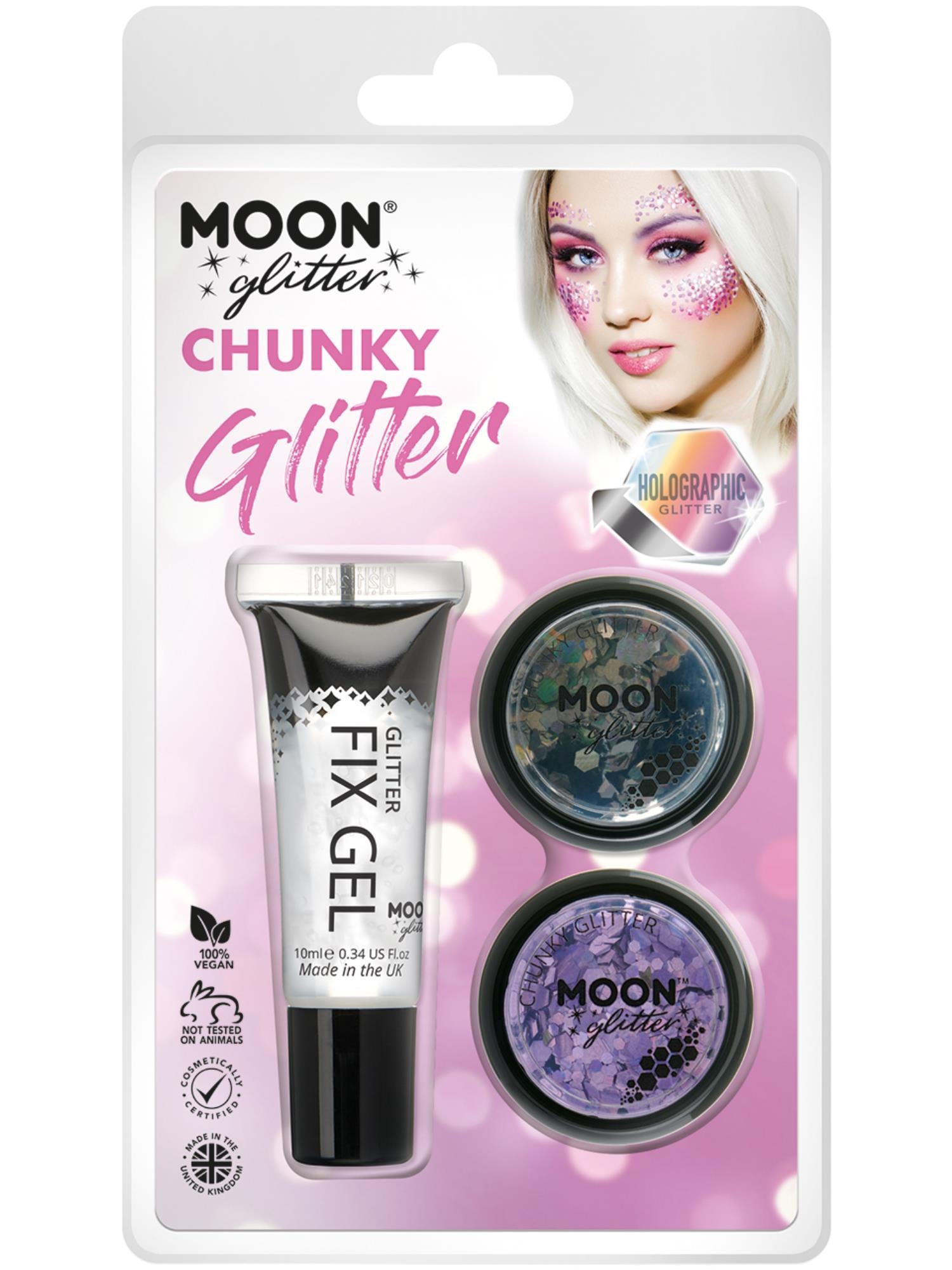 Moon Glitter Holographic Chunky Glitter,