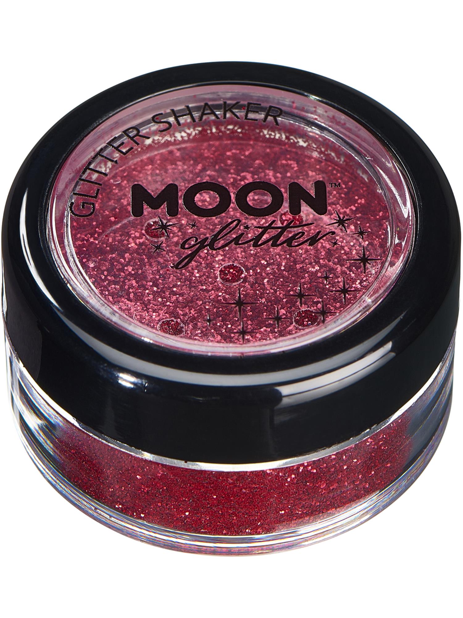 Moon Glitter Classic Fine Glitter Shakers, Red