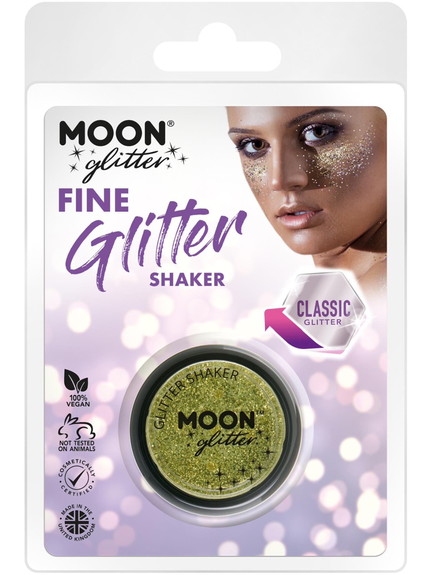 Moon Glitter Classic Fine Glitter Shakers, Gold