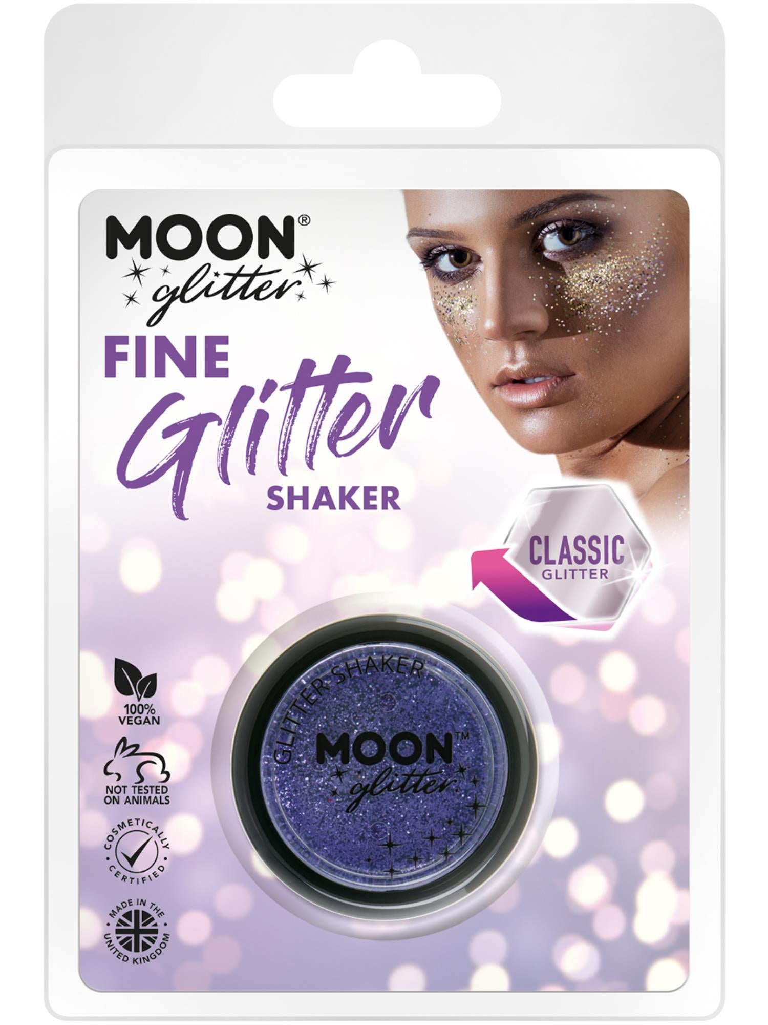 Moon Glitter Classic Fine Glitter Shakers,Lavender