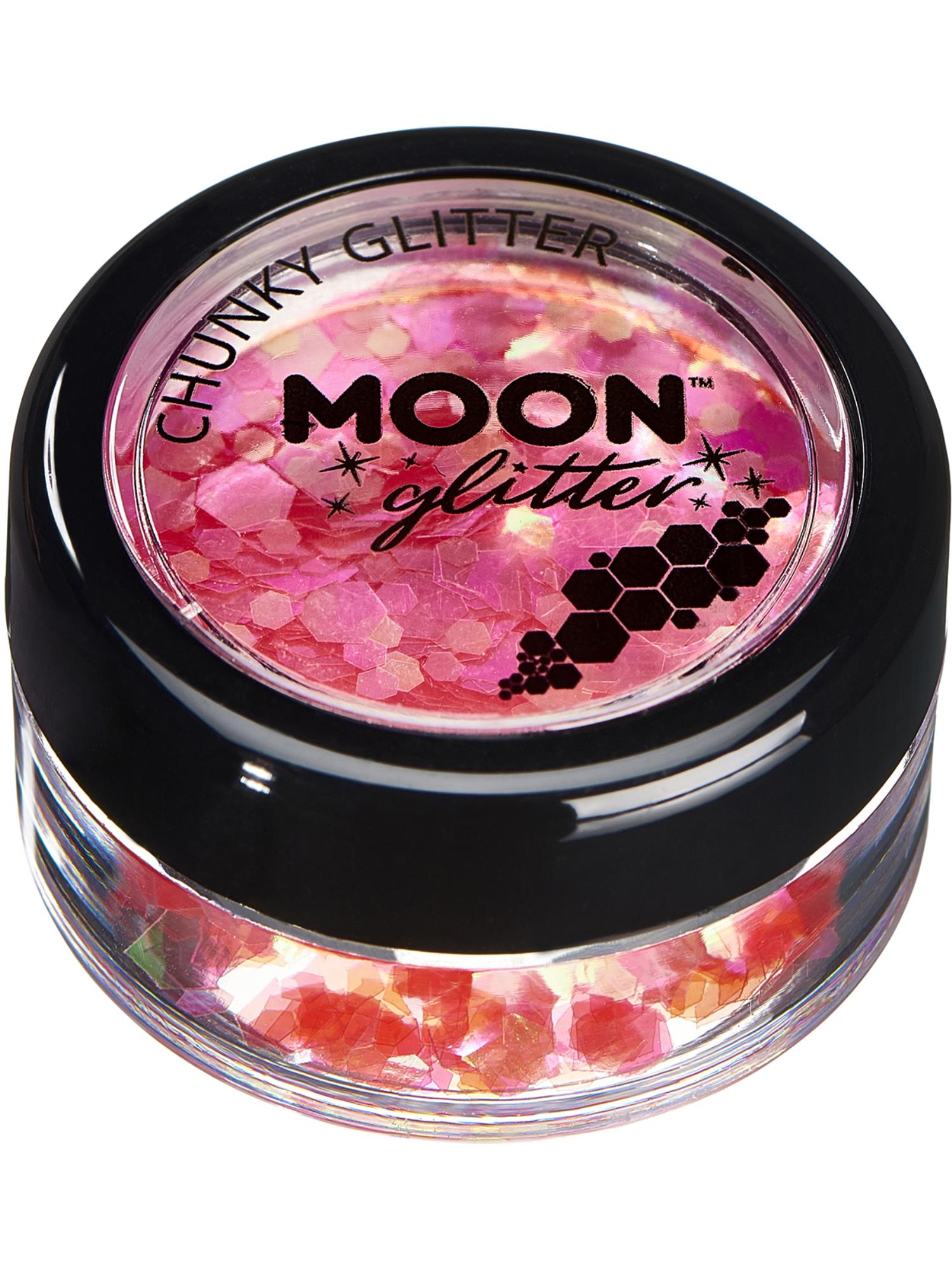 Moon Glitter Iridescent Chunky Glitter, Cherry