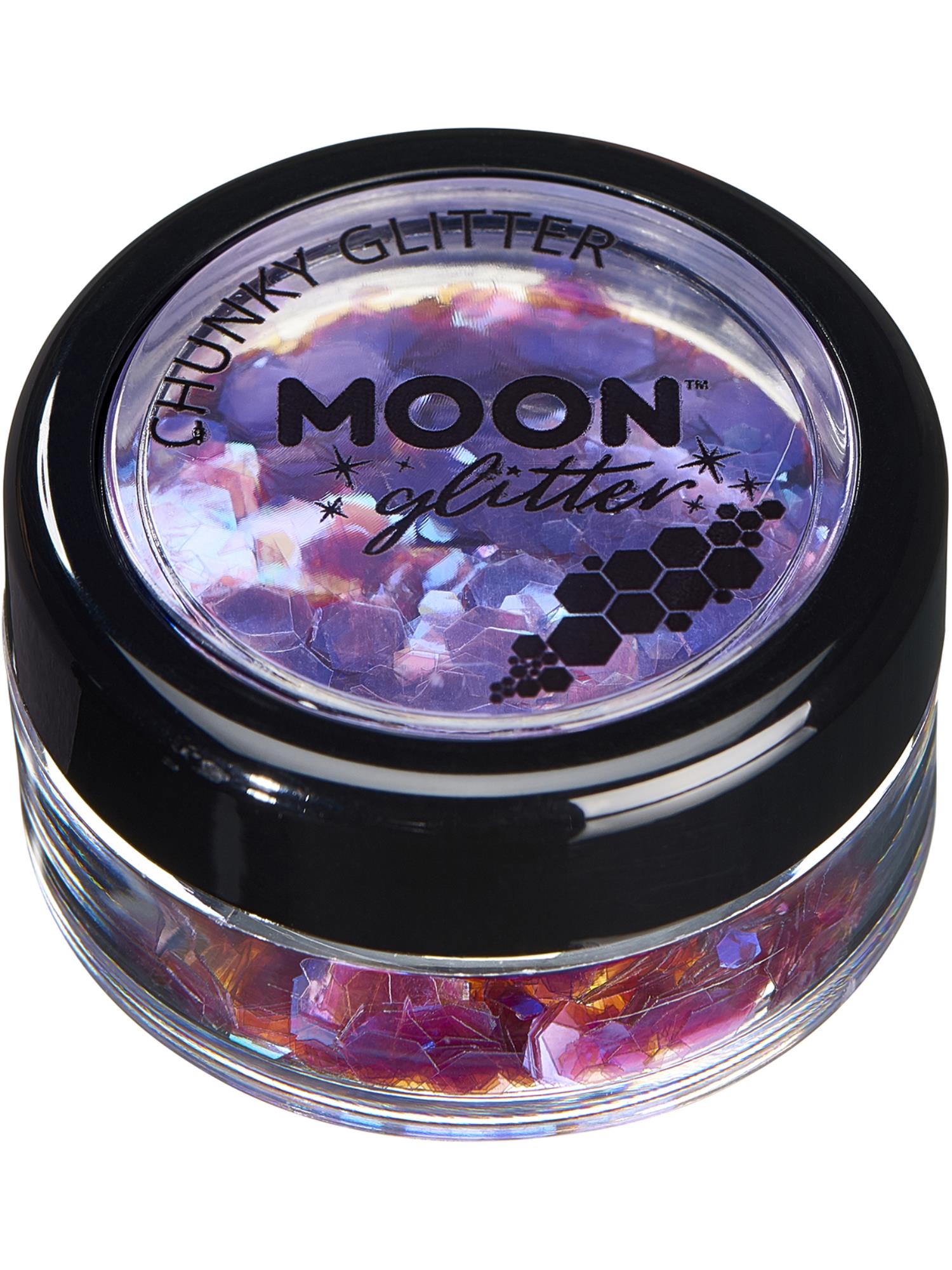 Moon Glitter Iridescent Chunky Glitter, Purple