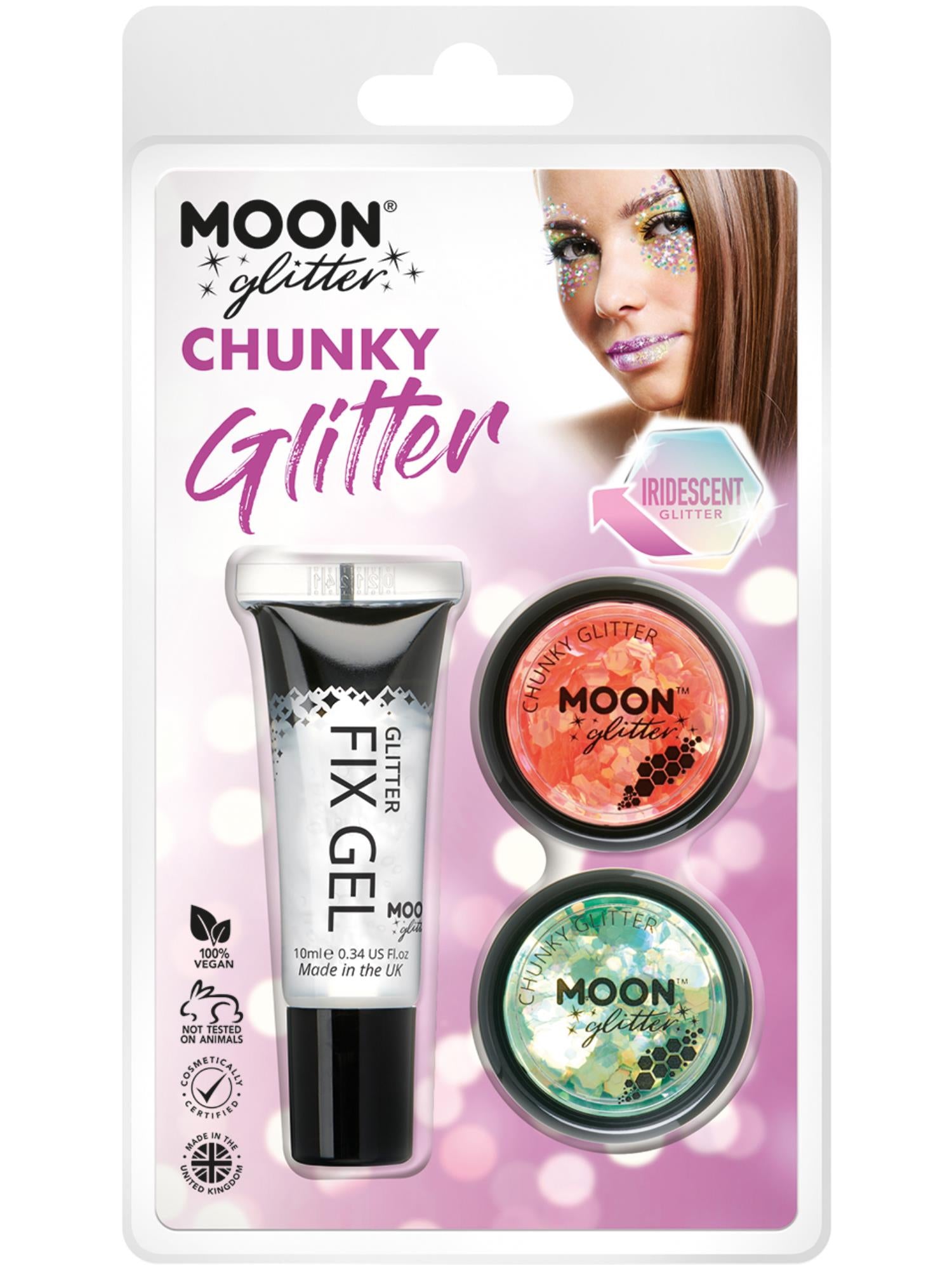 Moon Glitter Iridescent Chunky Glitter,