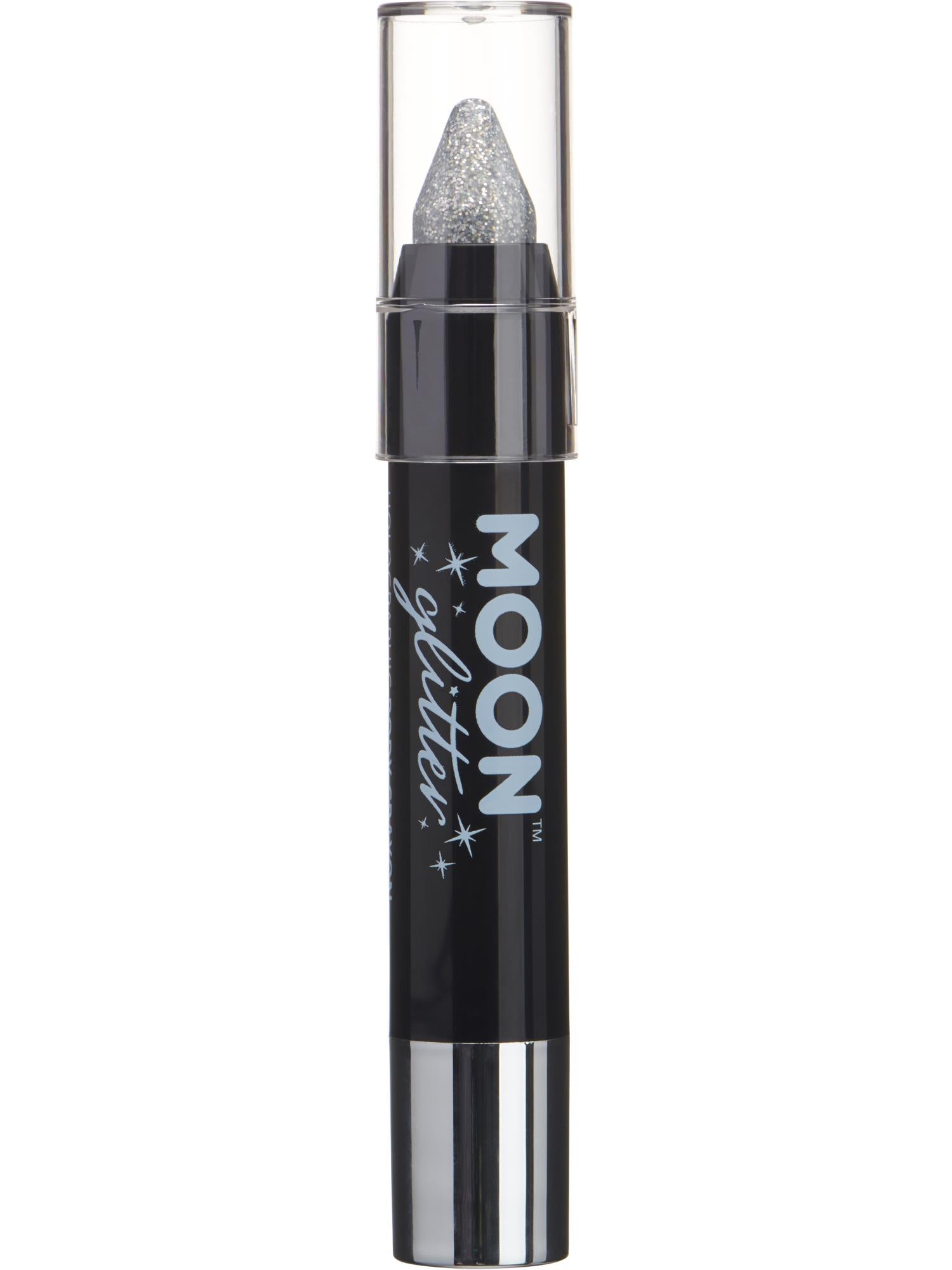 Moon Glitter Holographic Body Crayons, Silver