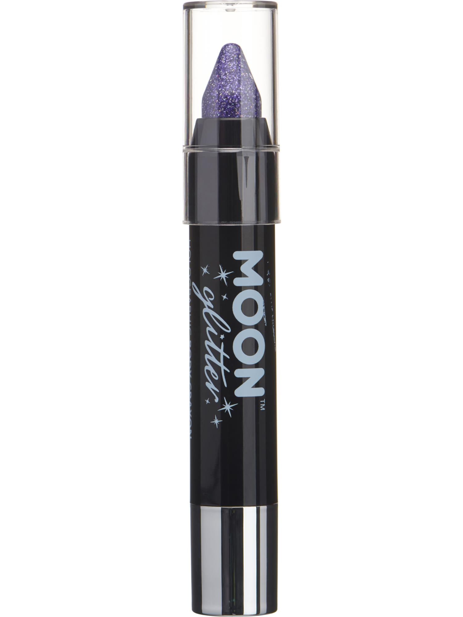 Moon Glitter Holographic Body Crayons, Purple