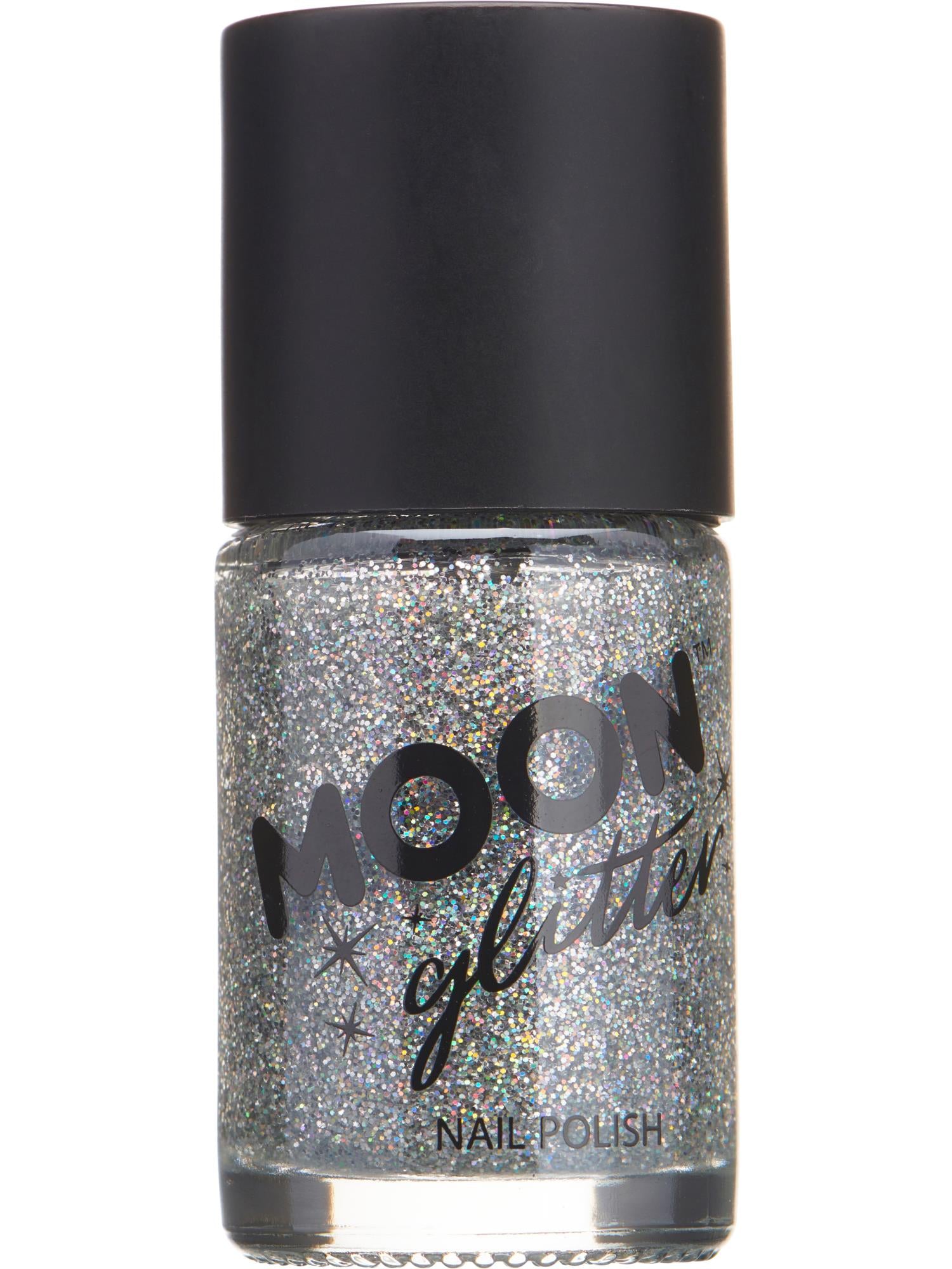 Moon Glitter holografische nagellak, zilver