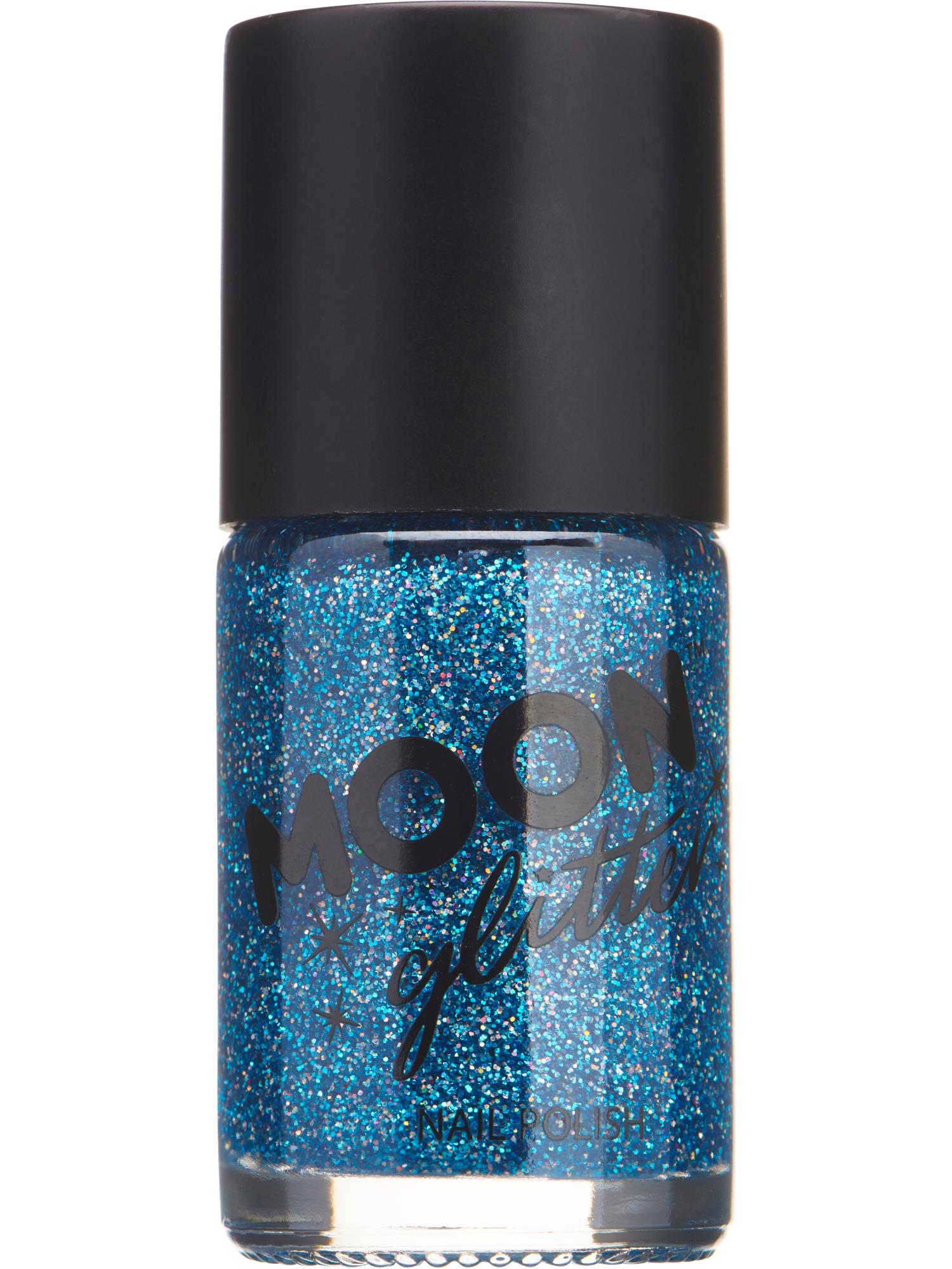 Moon Glitter holografische nagellak, blauw
