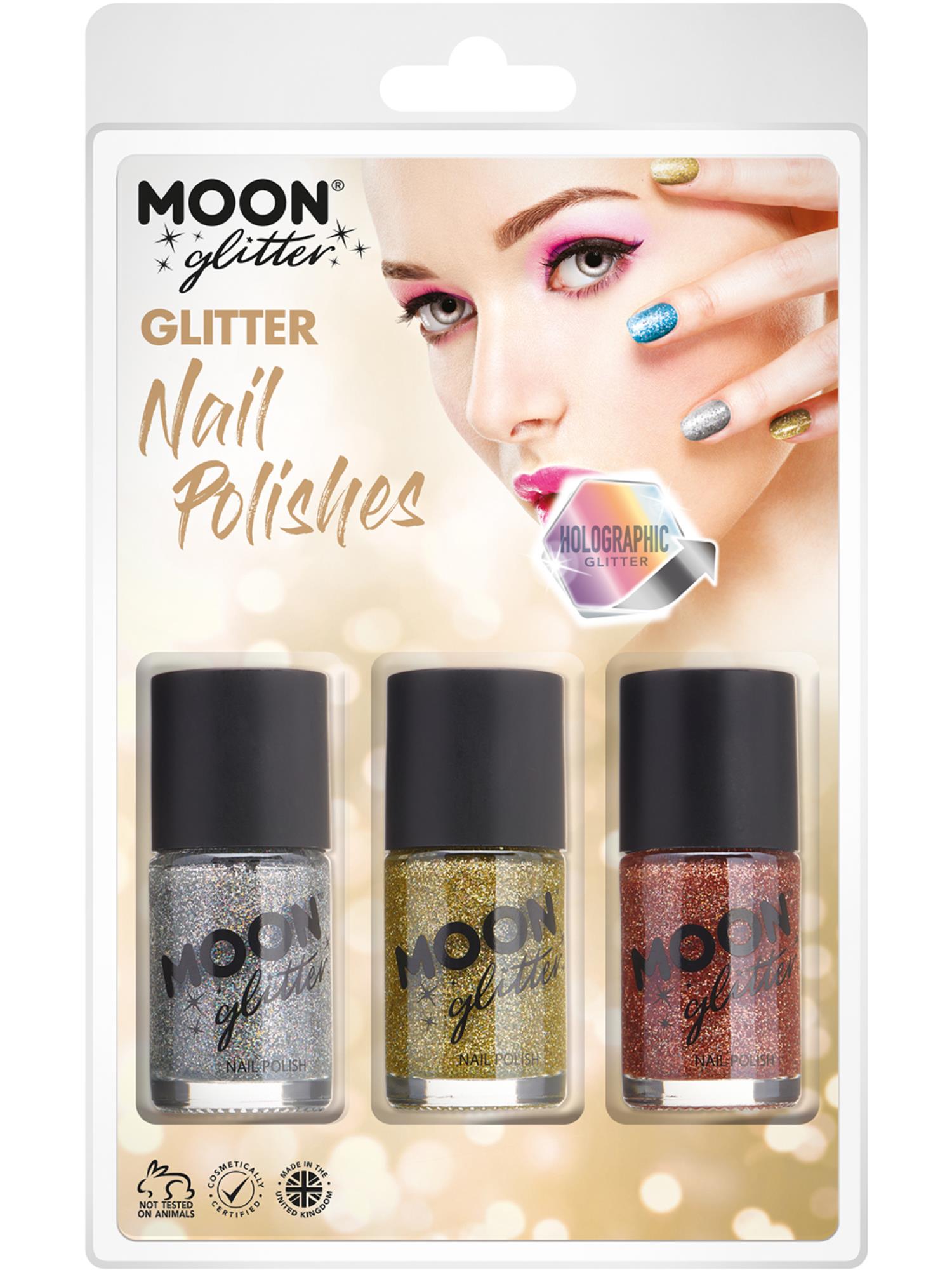 Moon Glitter Holographic Nail Polish,