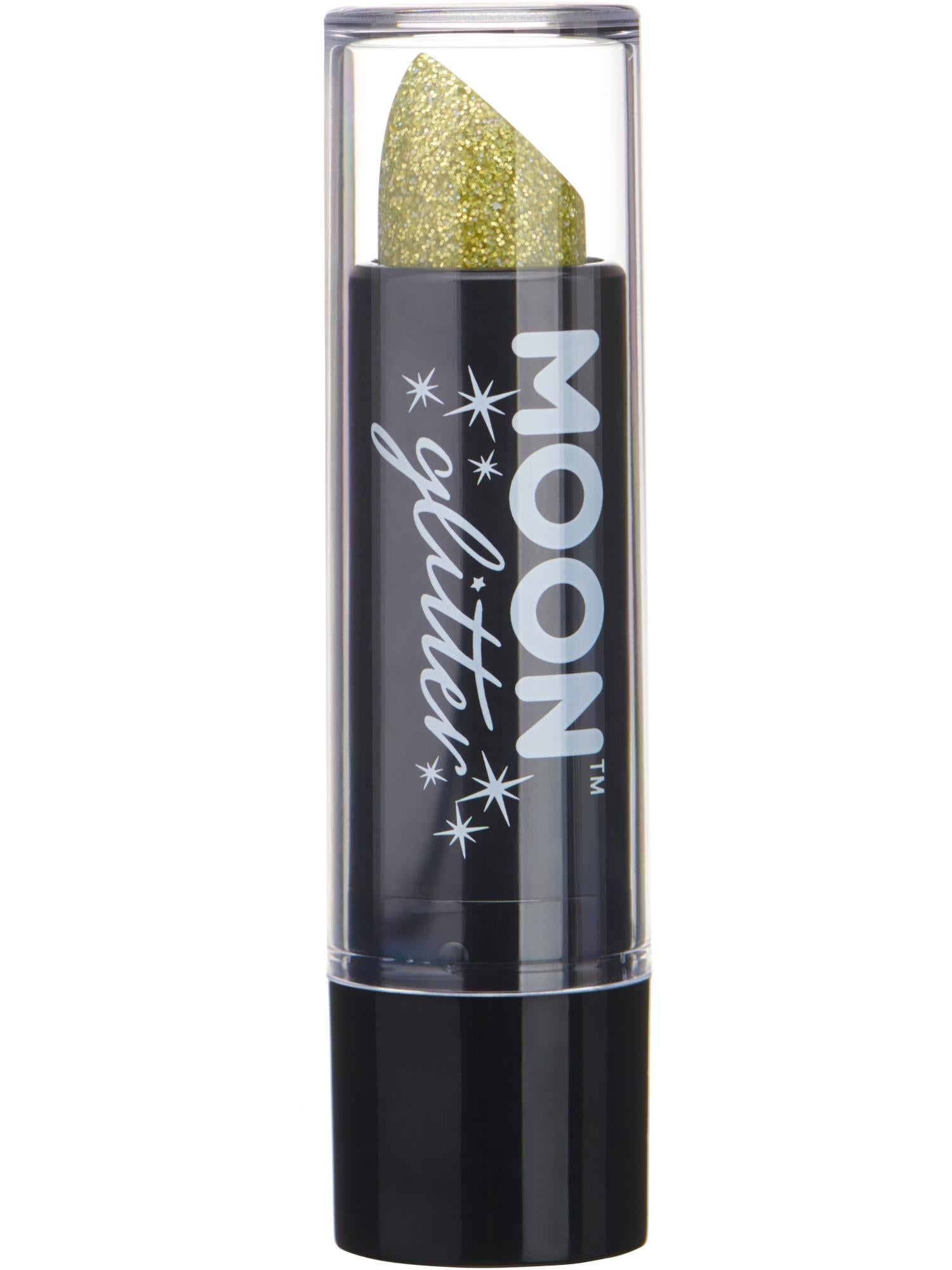 Moon Glitter Holographic Glitter Lipstick, Gold