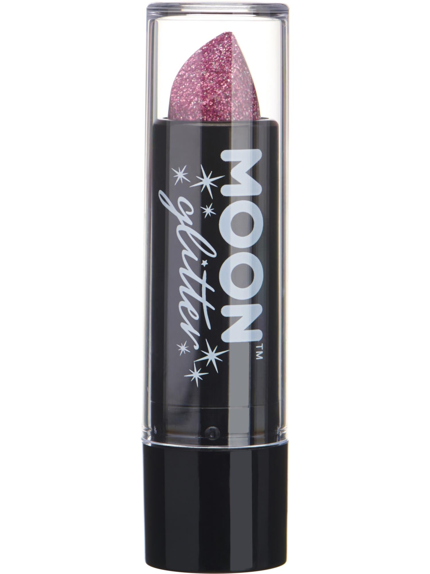 Moon Glitter Holographic Glitter Lipstick, Pink