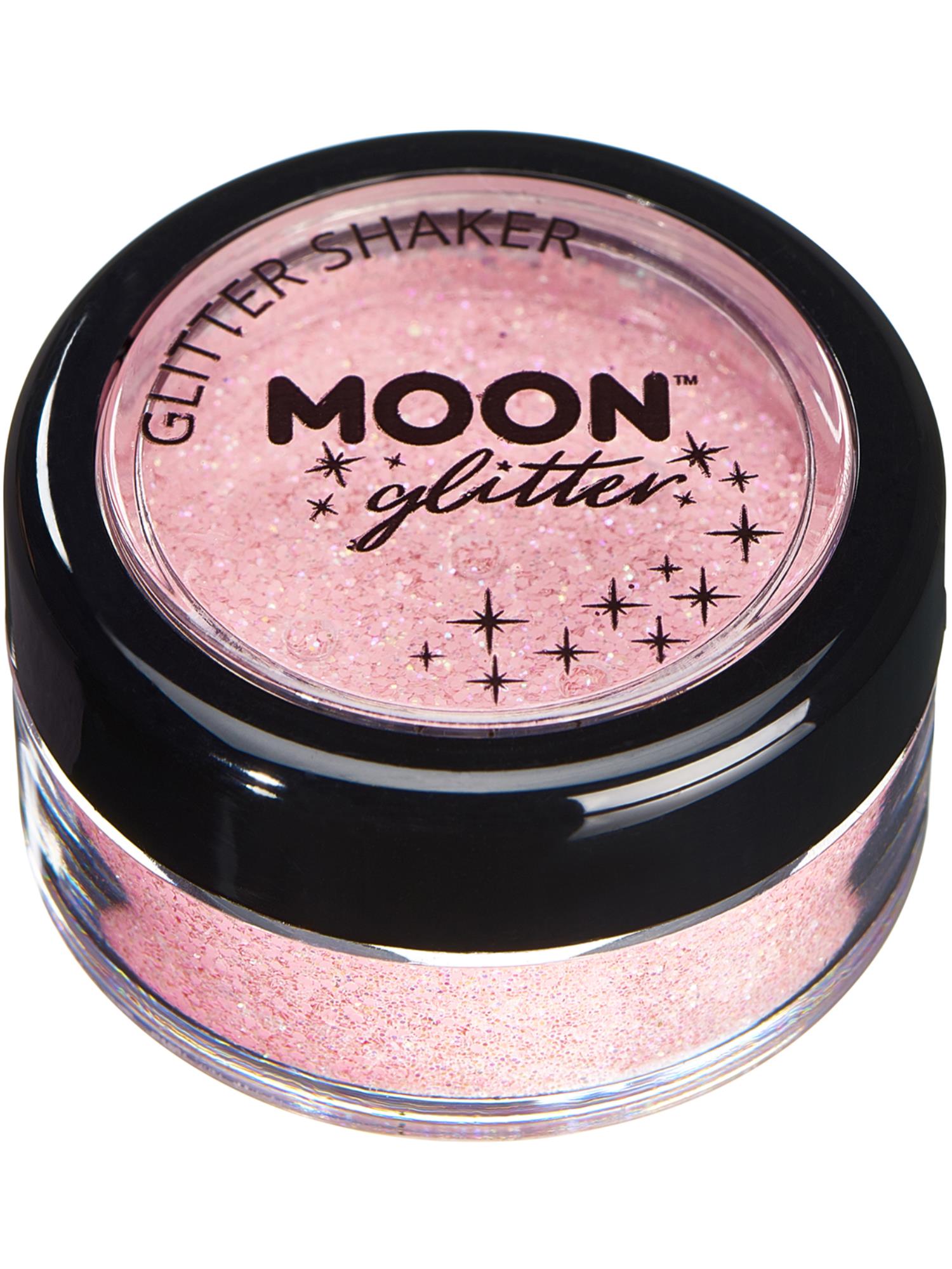 Moon Glitter Pastel Glitter Shakers, Coral