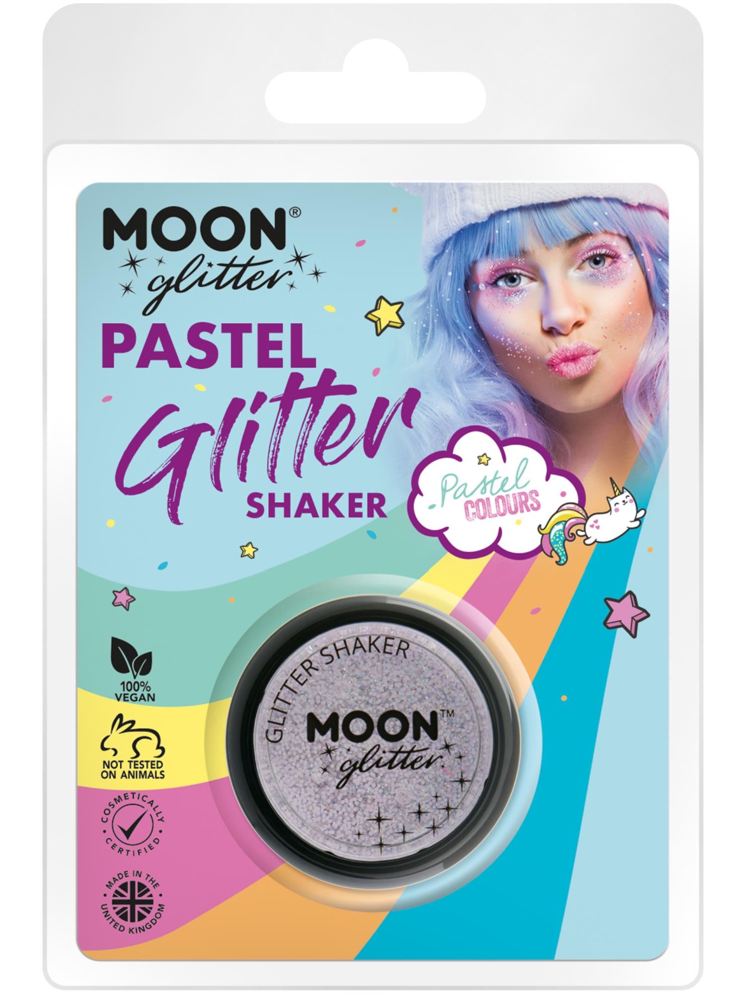 Moon Glitter Pastel Glitter Shakers, Lilac