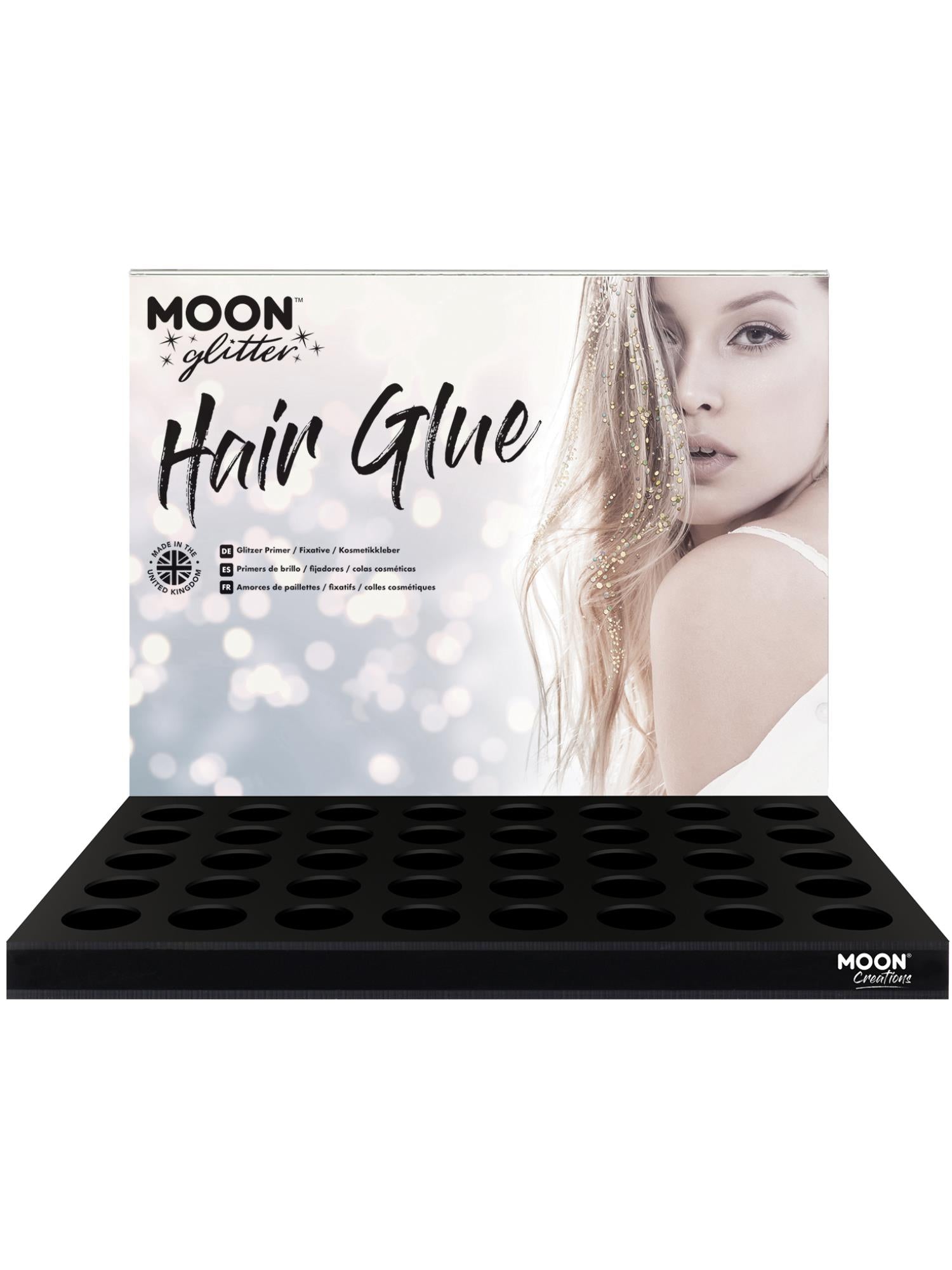 Moon Glitter Hair Glue, Clear