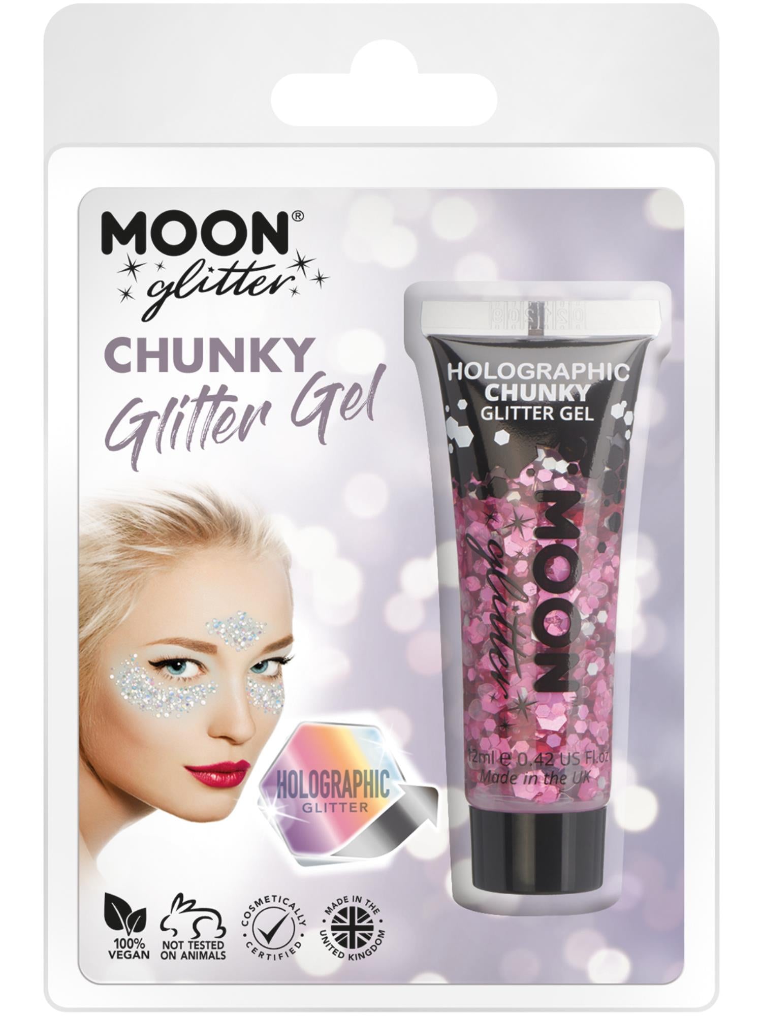 Moon Glitter Holographic Chunky Glitter Gel