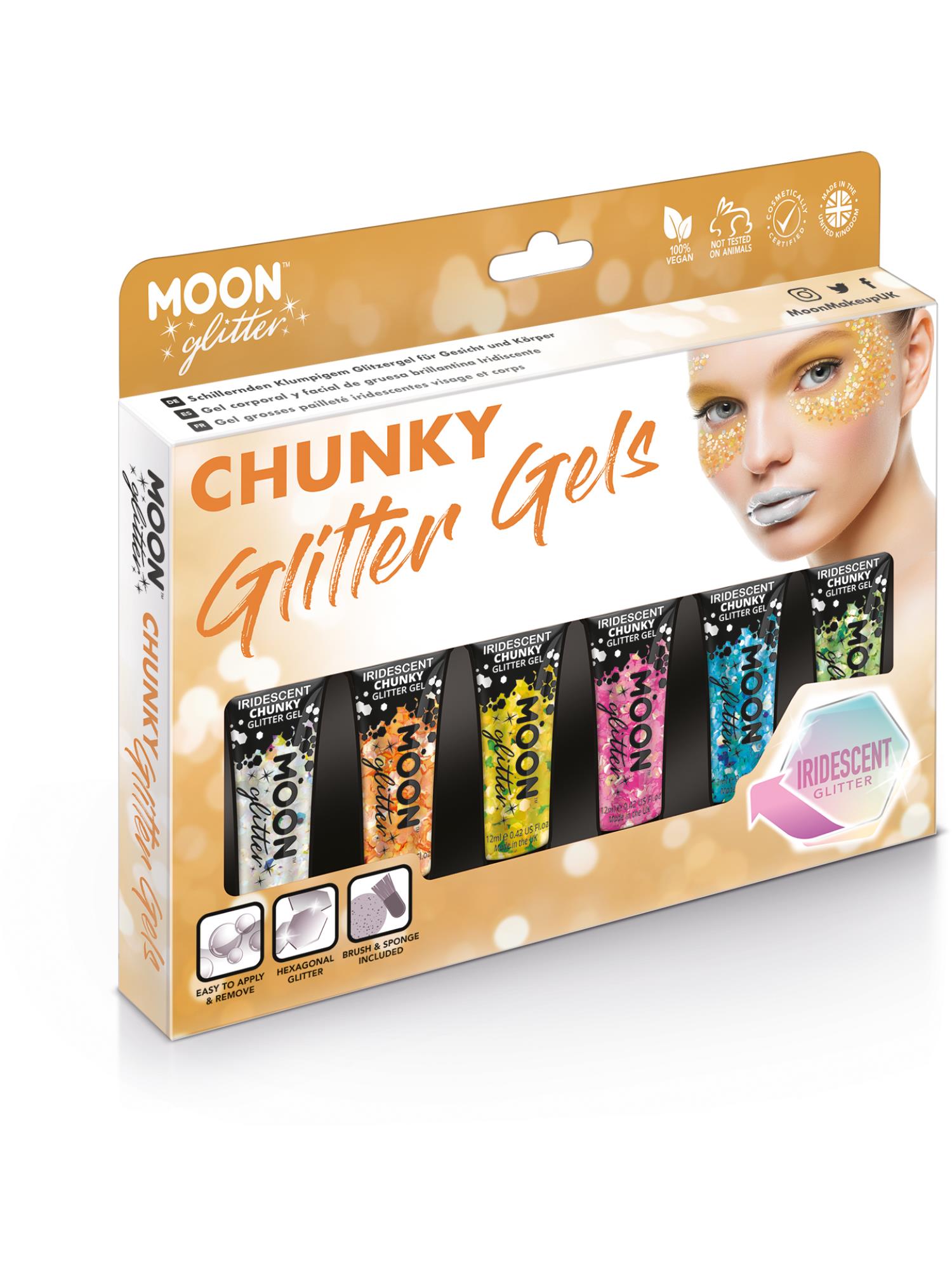 Moon Glitter iriserende grove glittergel