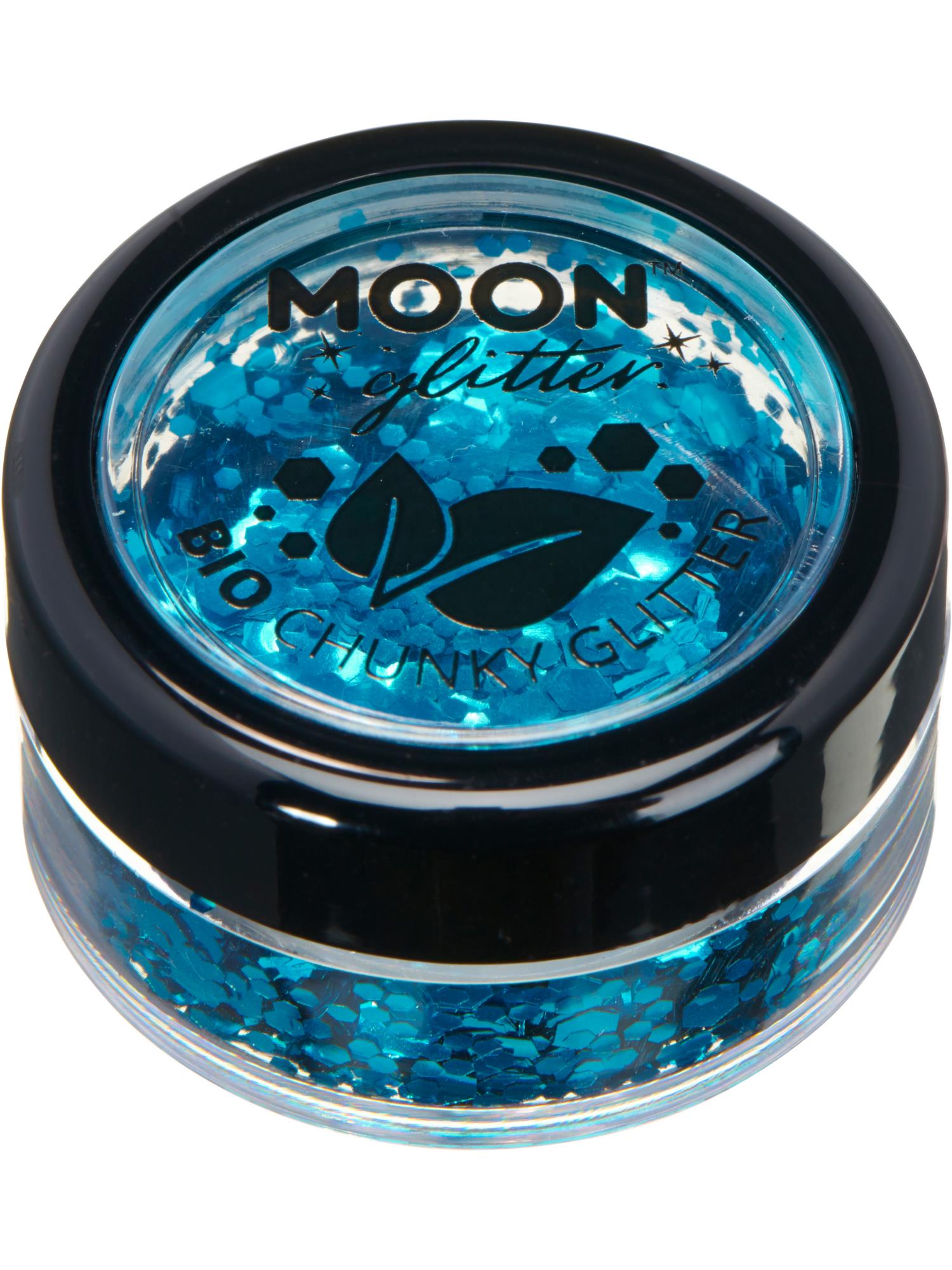 Moon Glitter Bio Chunky Glitter, Blue
