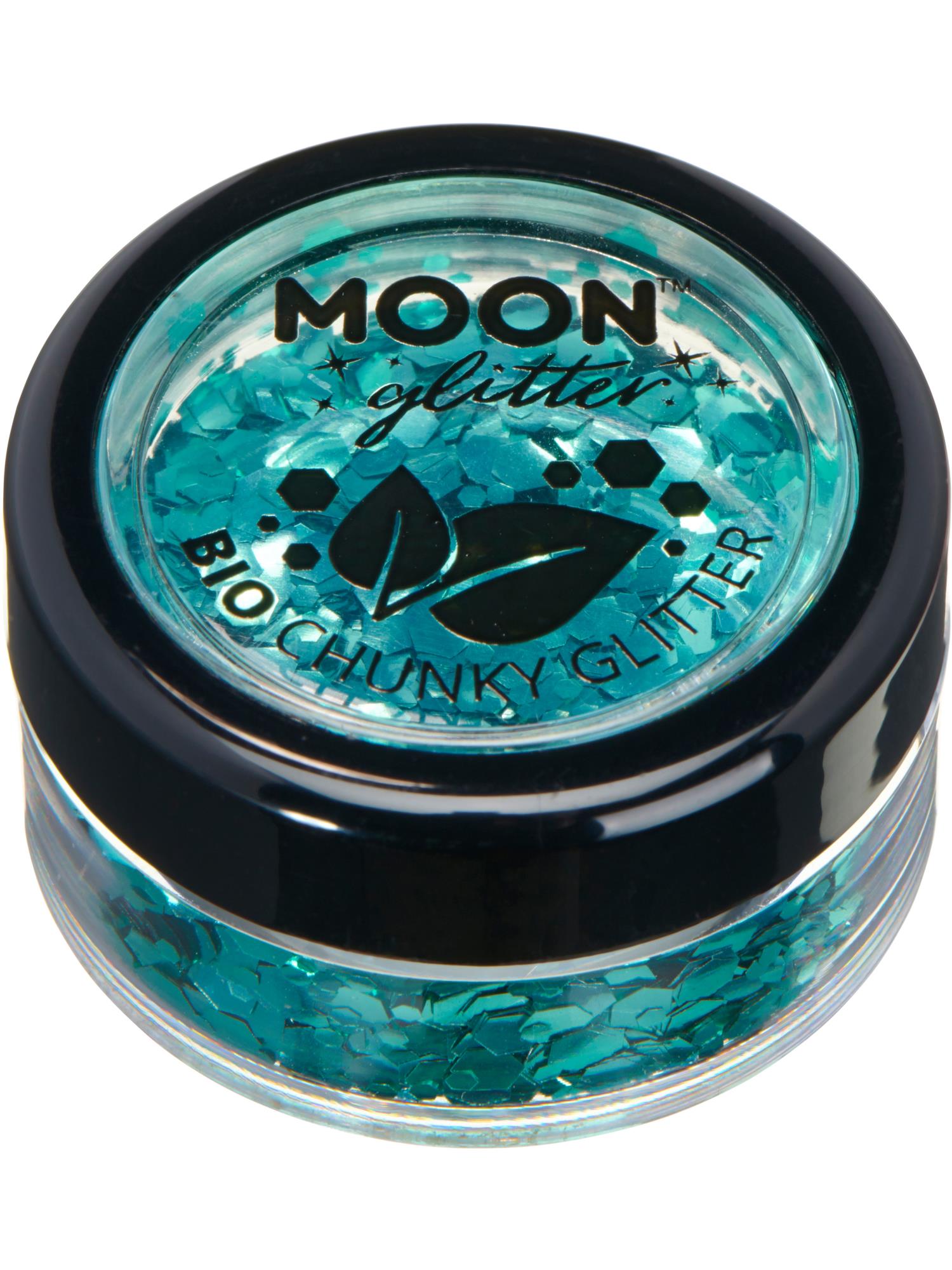 Moon Glitter Bio Chunky Glitter, Turquoise