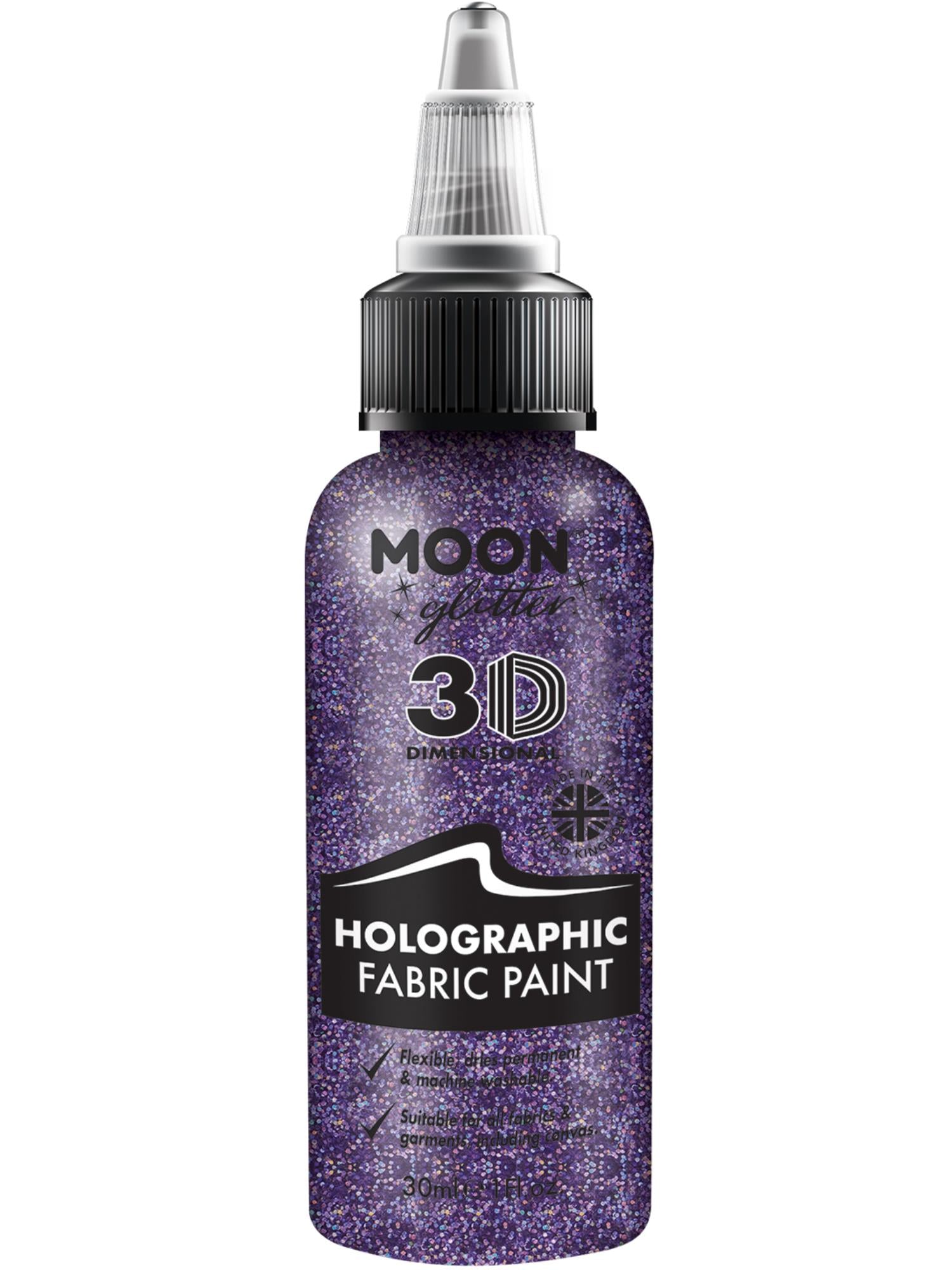 Moon Glitter holografische glittertextielverf