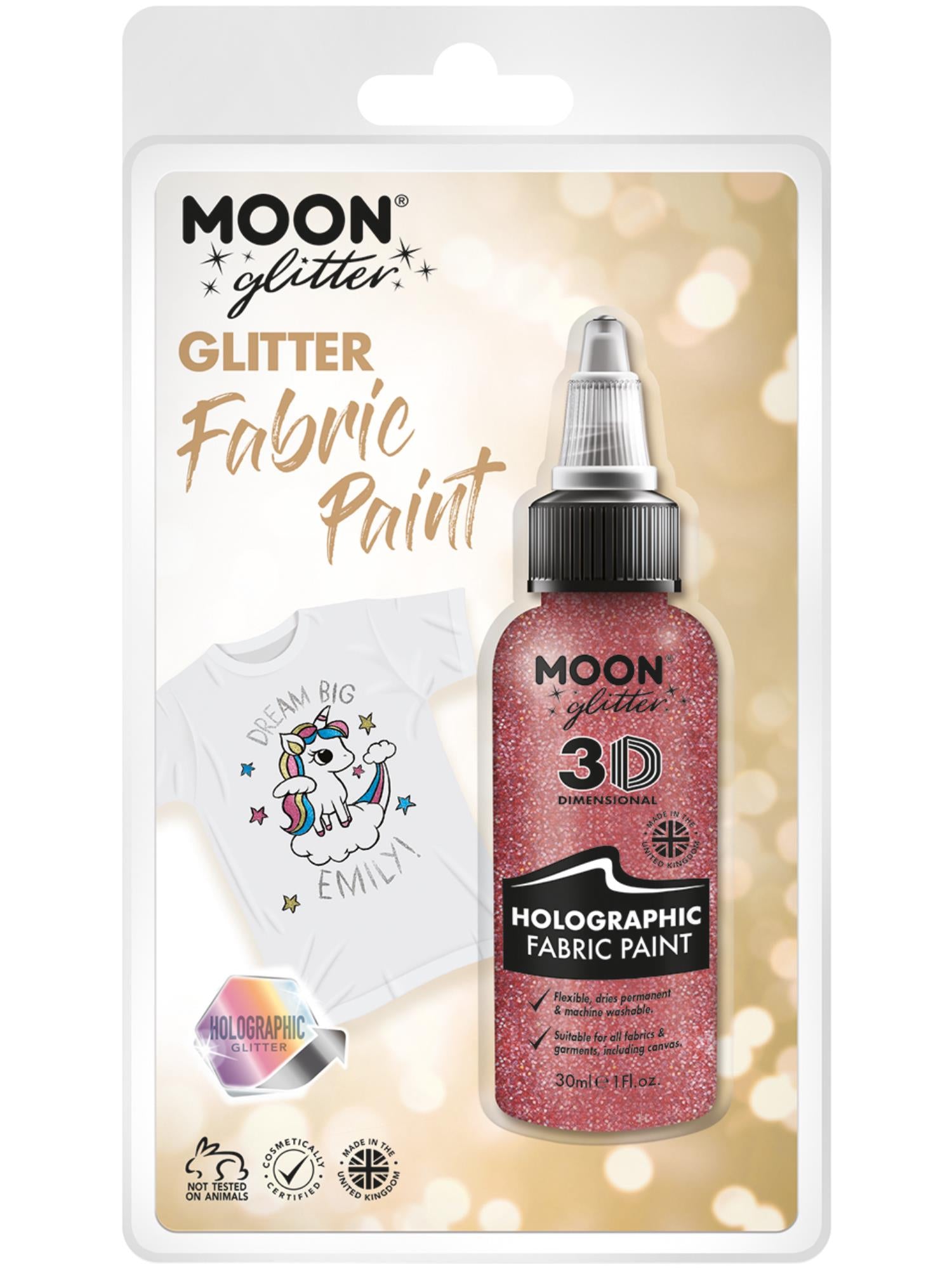 Moon Glitter holografische glittertextielverf
