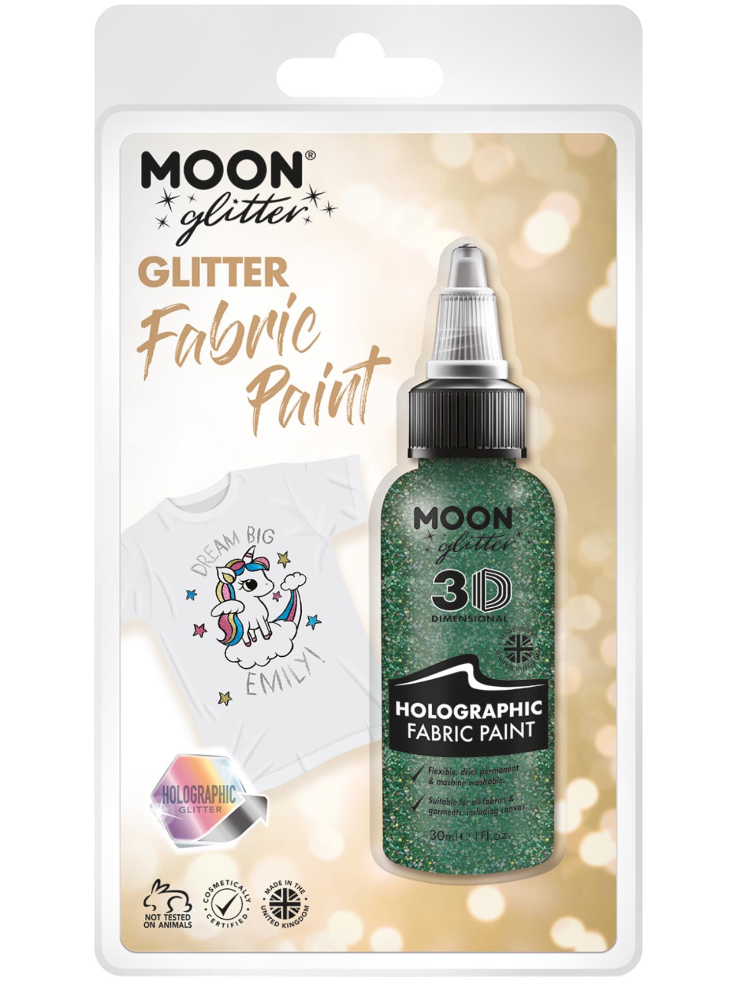 Moon Glitter holografische glittertextielverf