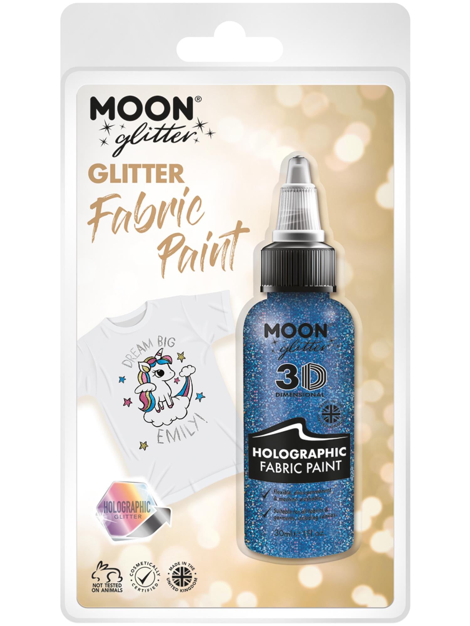Moon Glitter holografische glittertextielverf