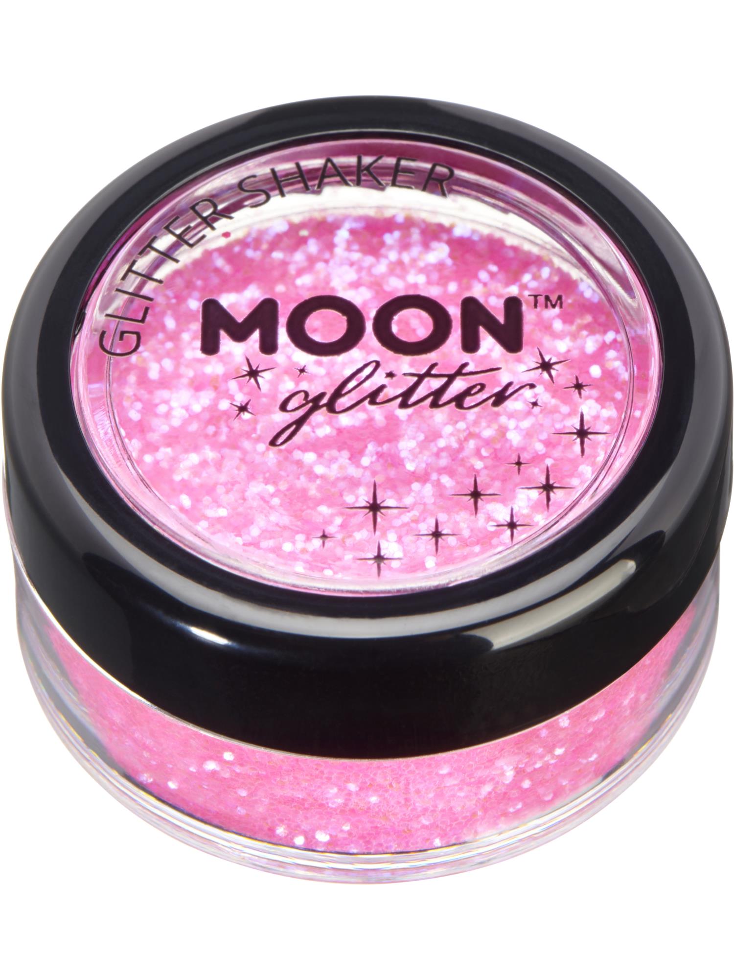 Moon Glitter Iridescent Glitter Shakers, Pink
