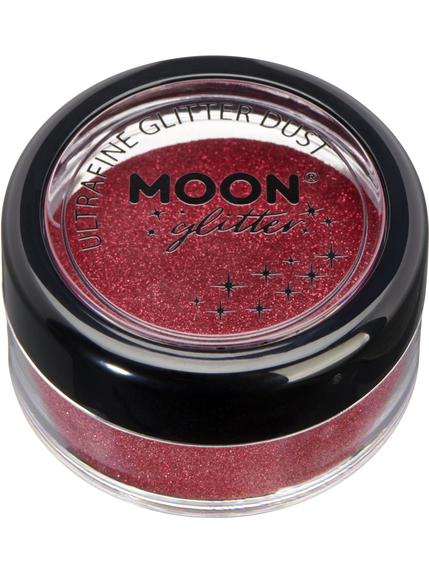 Moon Glitter Classic Ultrafine Glitter Dust, Red