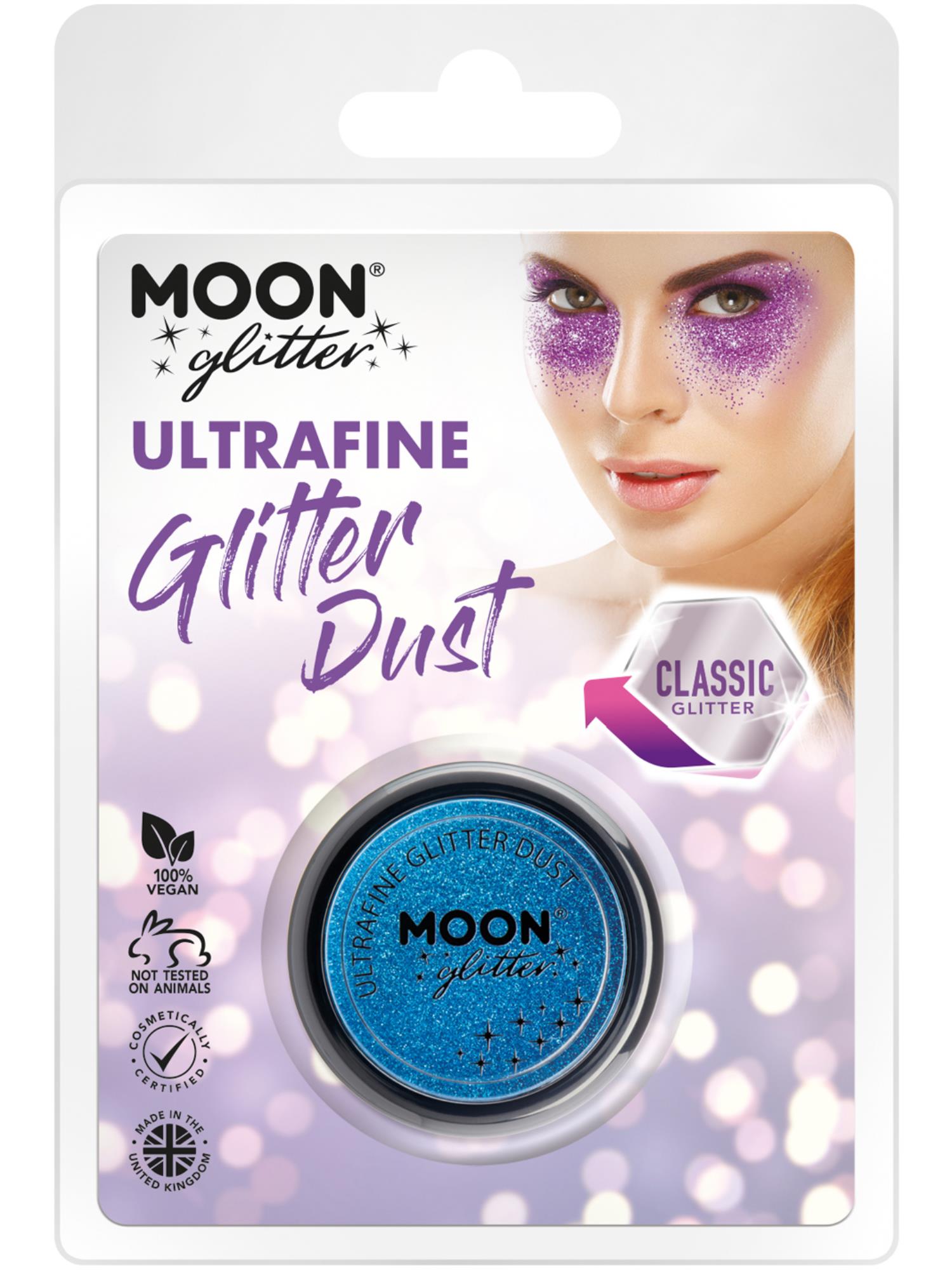 Moon Glitter Classic Ultrafine Glitter Dust, Blue