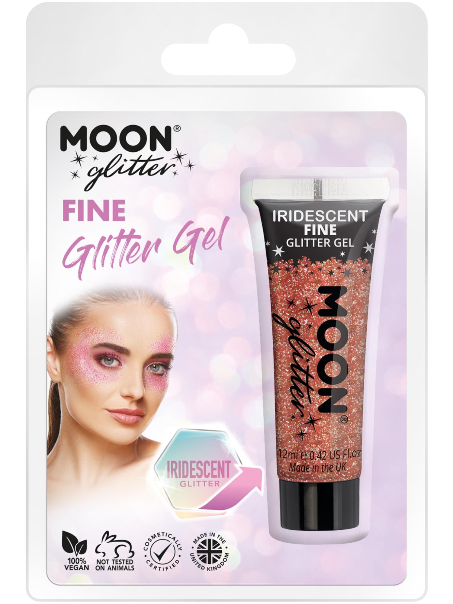 Moon Glitter Iridescent Glitter Gel, Cherry