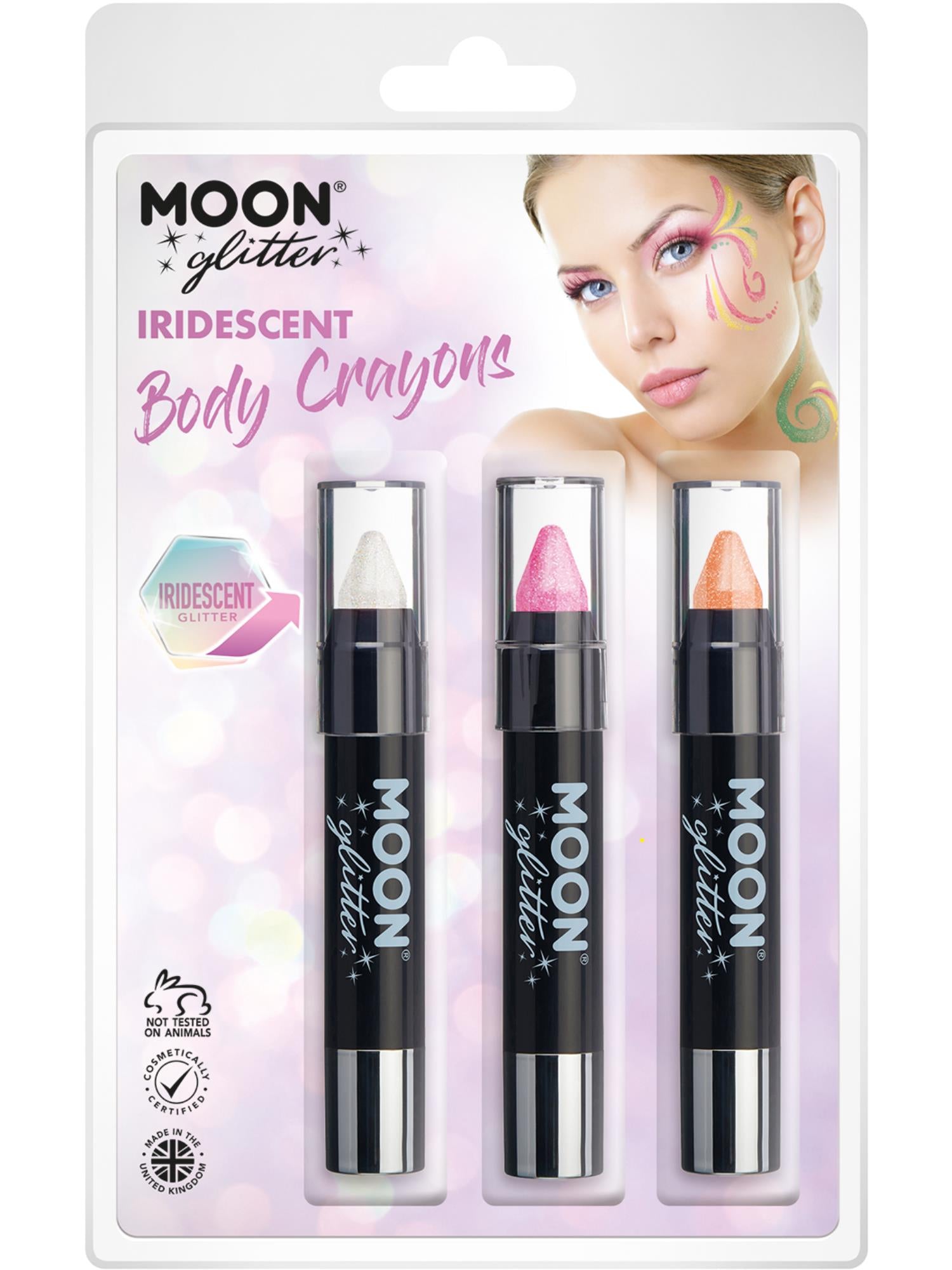 Moon Glitter Iridescent Body Crayons,