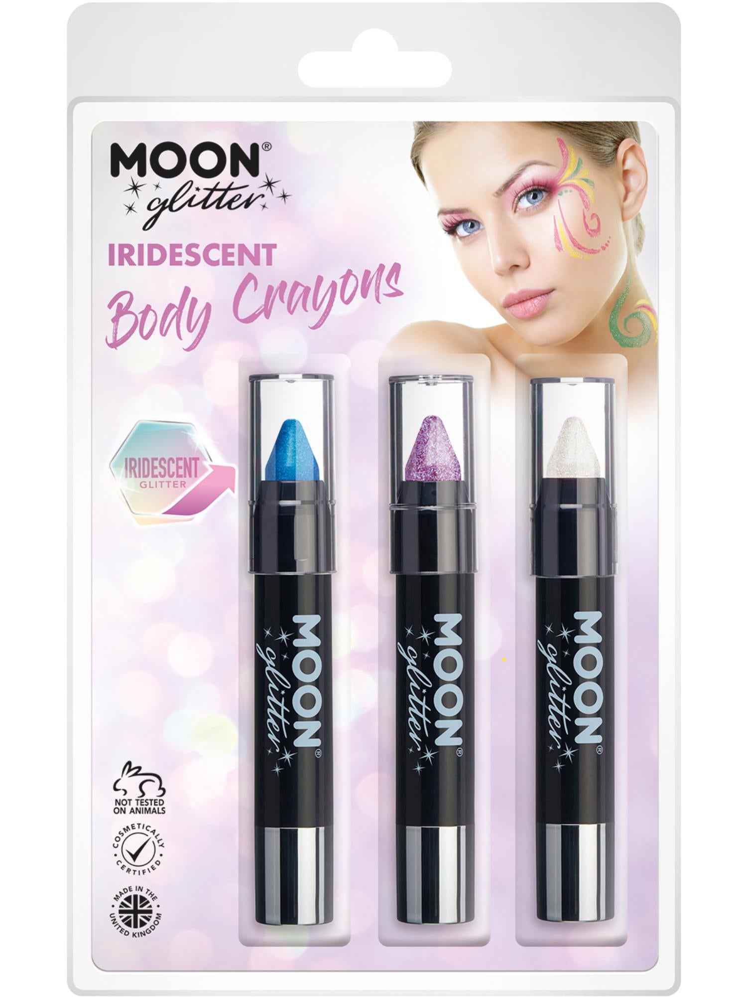 Moon Glitter Iridescent Body Crayons,