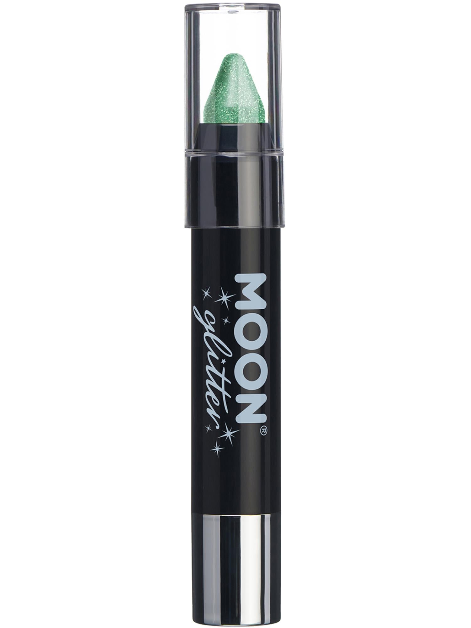 Moon Glitter Iridescent Body Crayons, Green