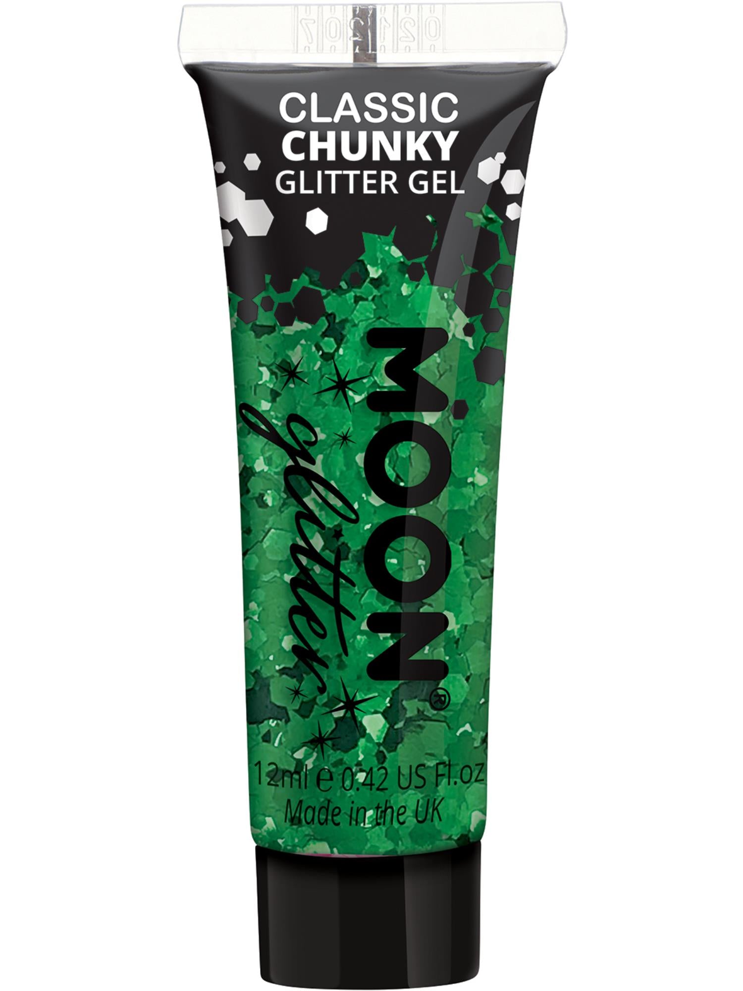 Moon Glitter Classic Chunky Glitter Gel, Green