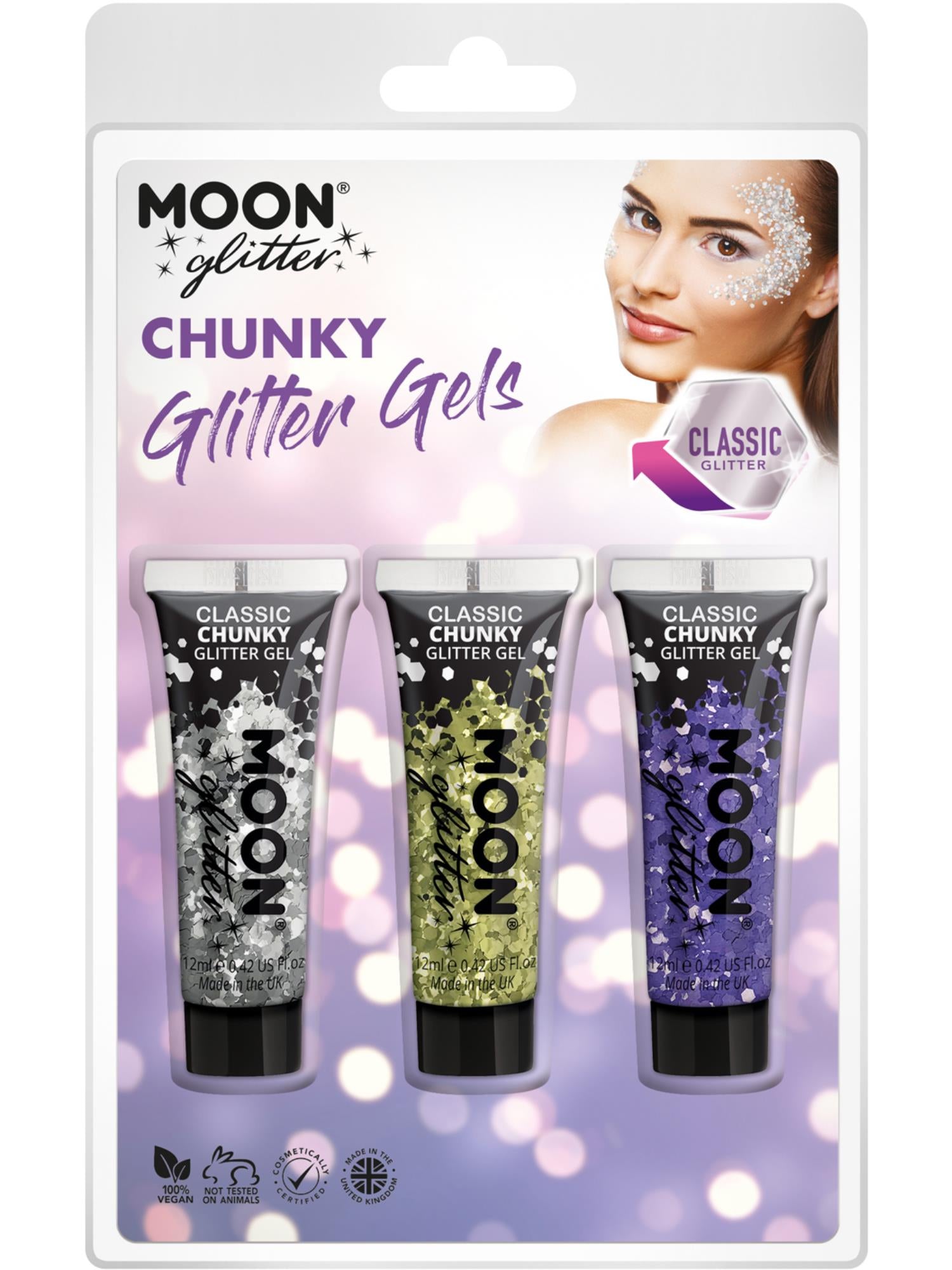 Moon Glitter Classic Chunky Glitter Gel,