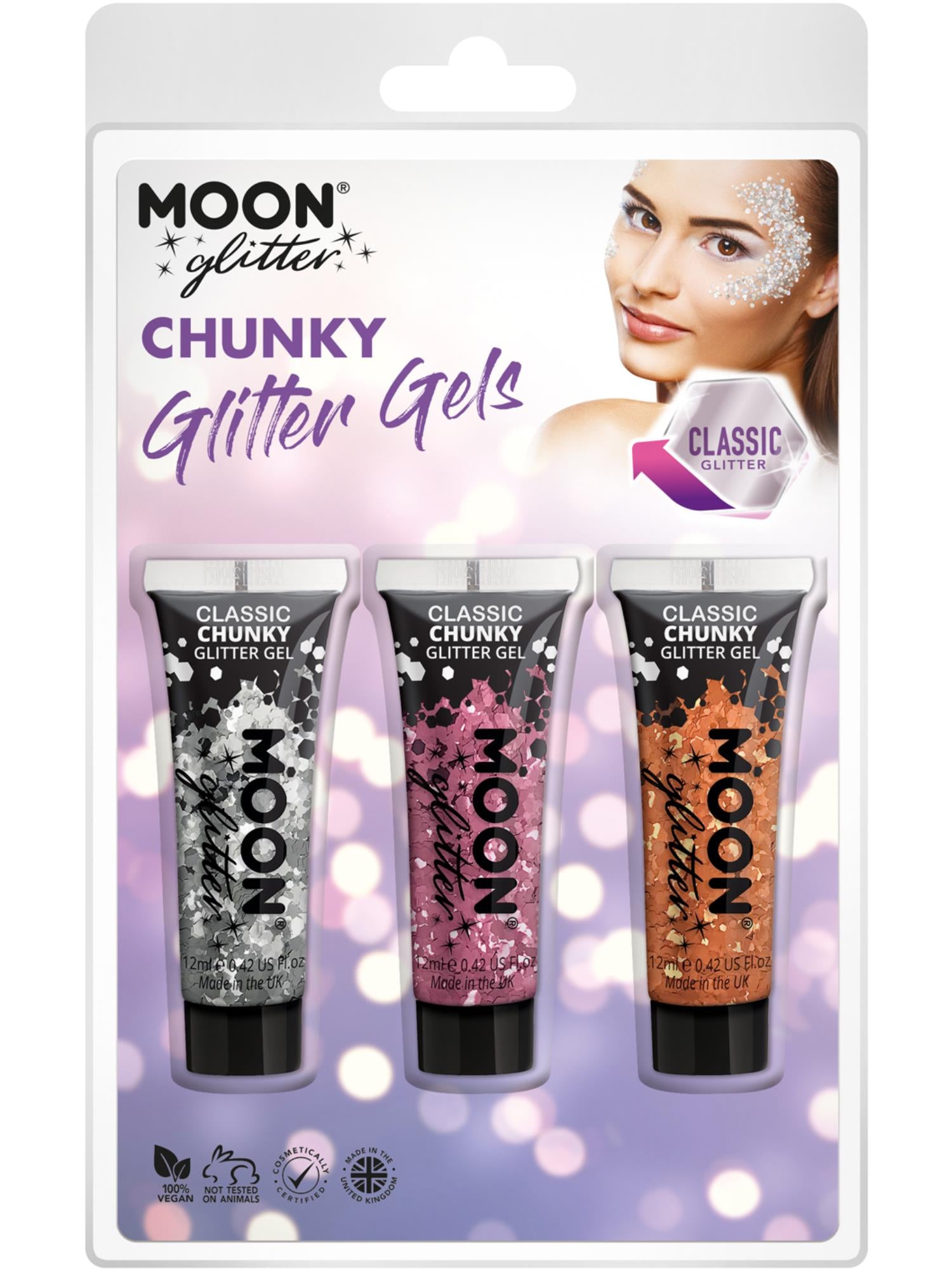 Moon Glitter Classic Chunky Glitter Gel,